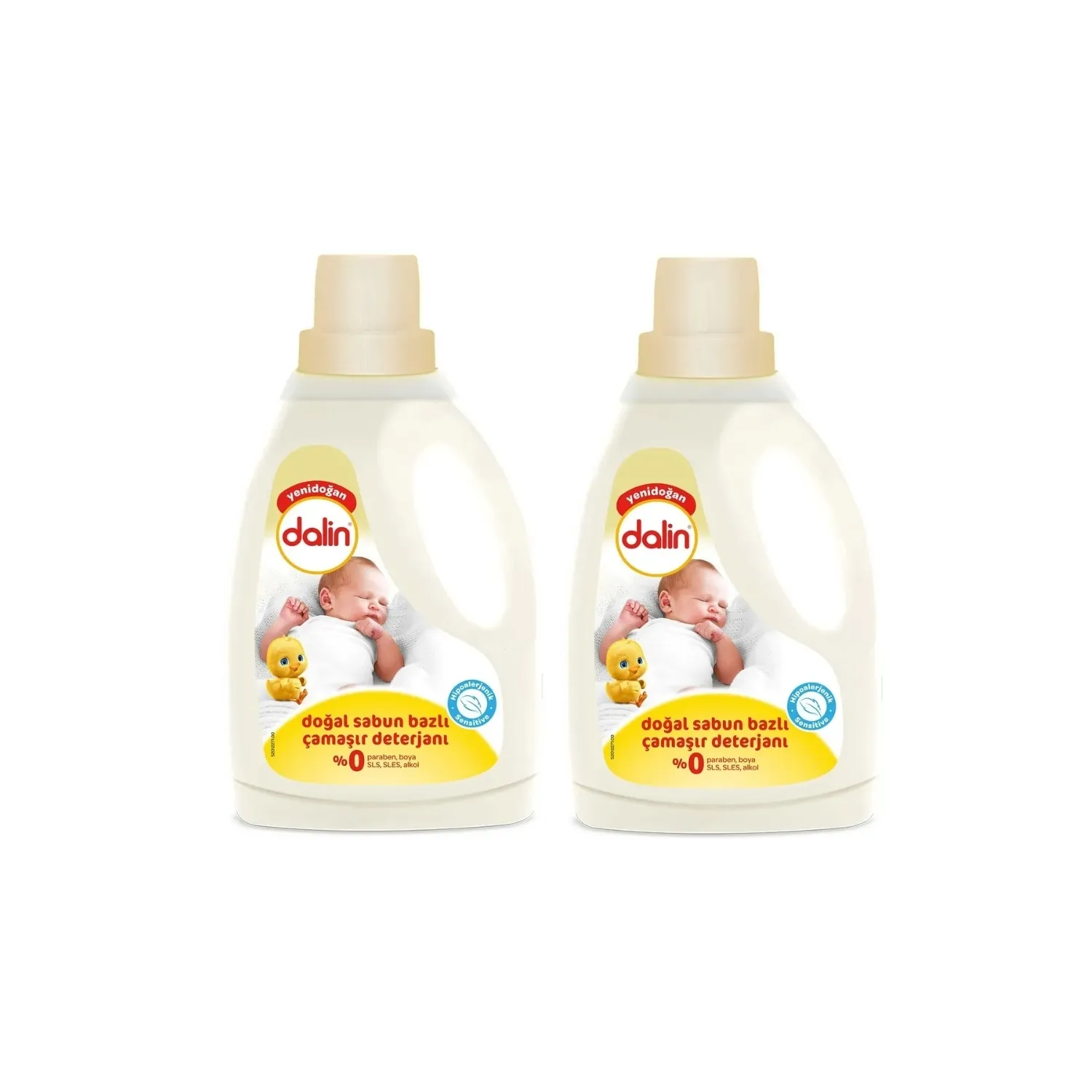 Dalin Doğal Sabun Bazlı Sıvı Bebek Çamaşır Deterjanı 1500 ml x 2 Adet
