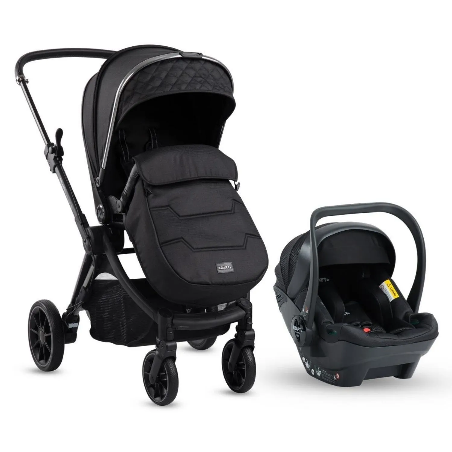 Kraft Napoli Pr Travel Sistem Bebek Arabası Black 1*1