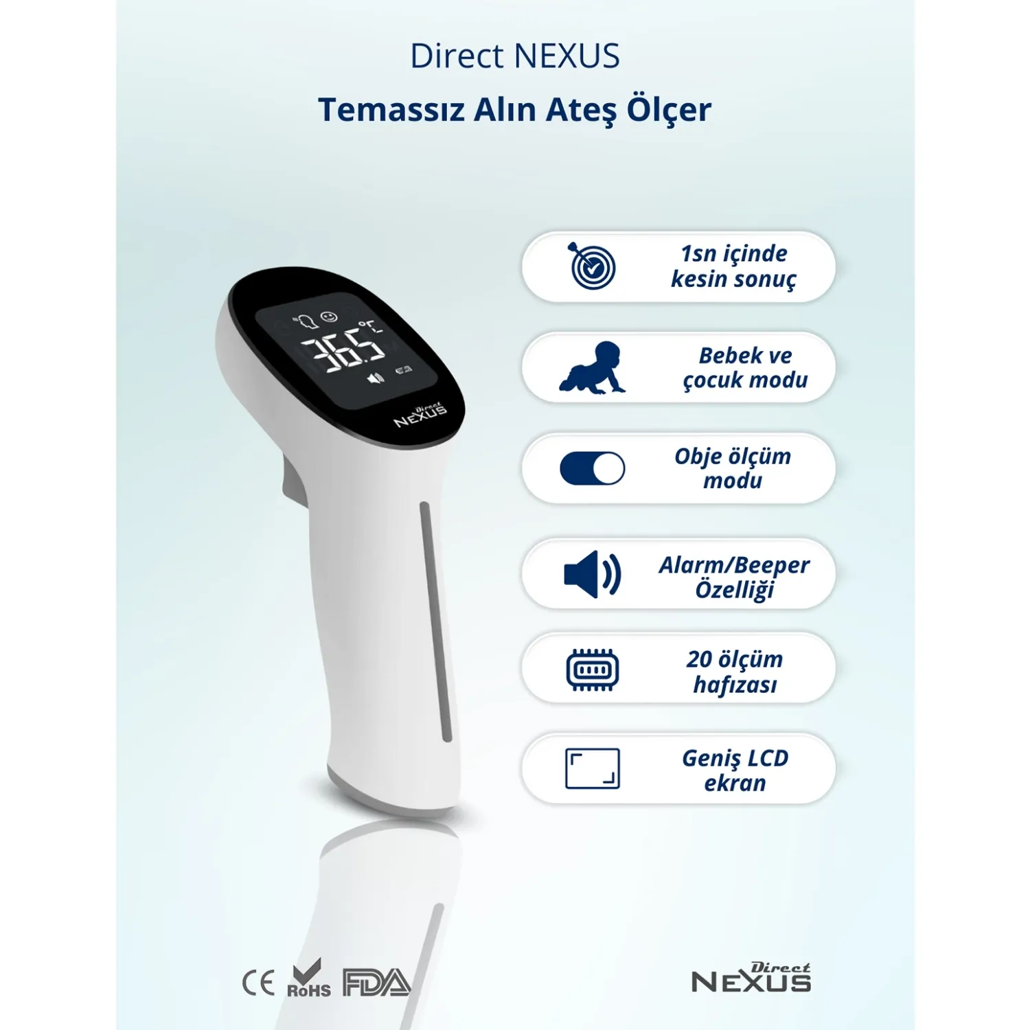 Direct Nexus Infrared Ateş Ölçer (Yeni)