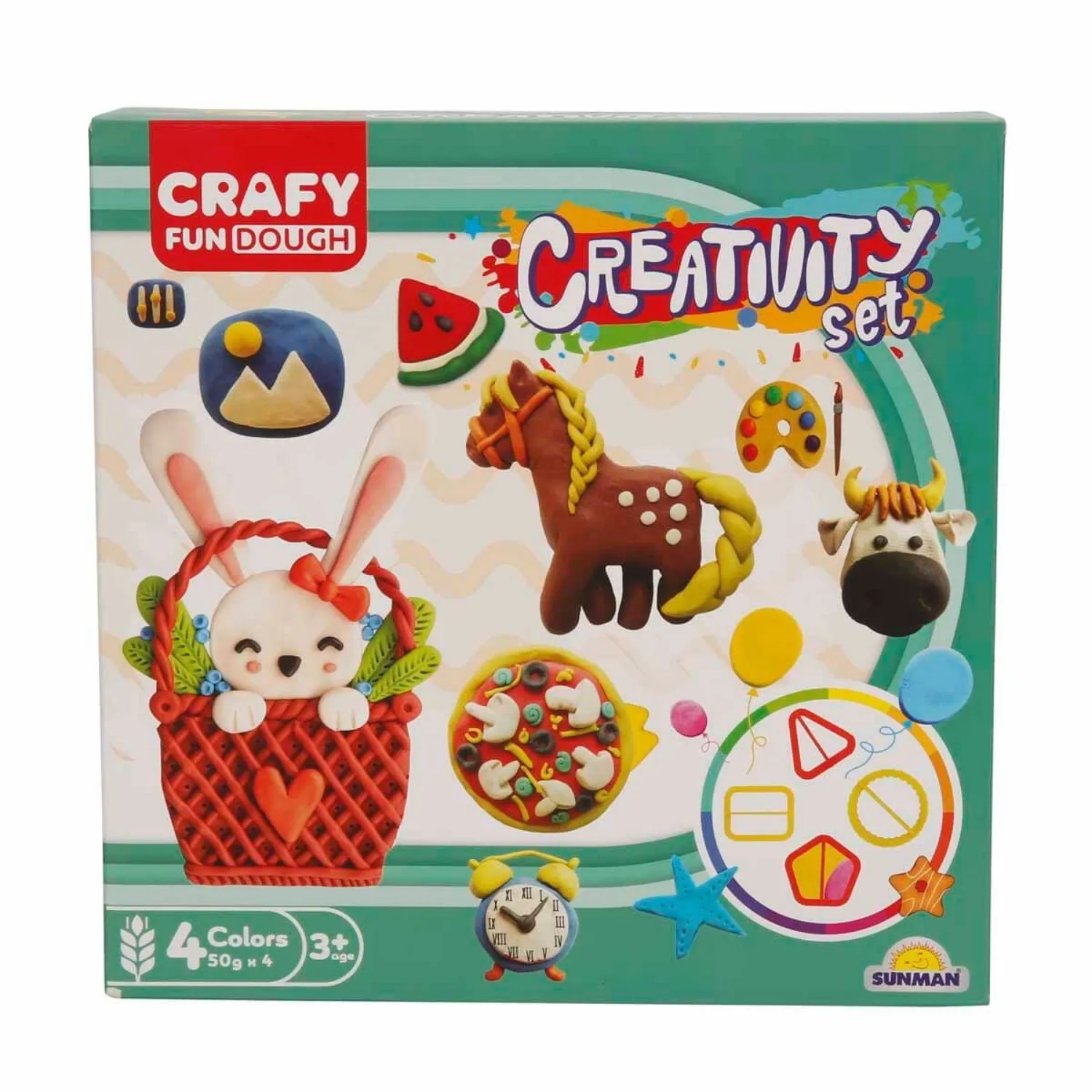Crafy 12’li Oyun Hamuru Kalıp Seti – Yaratıcılık