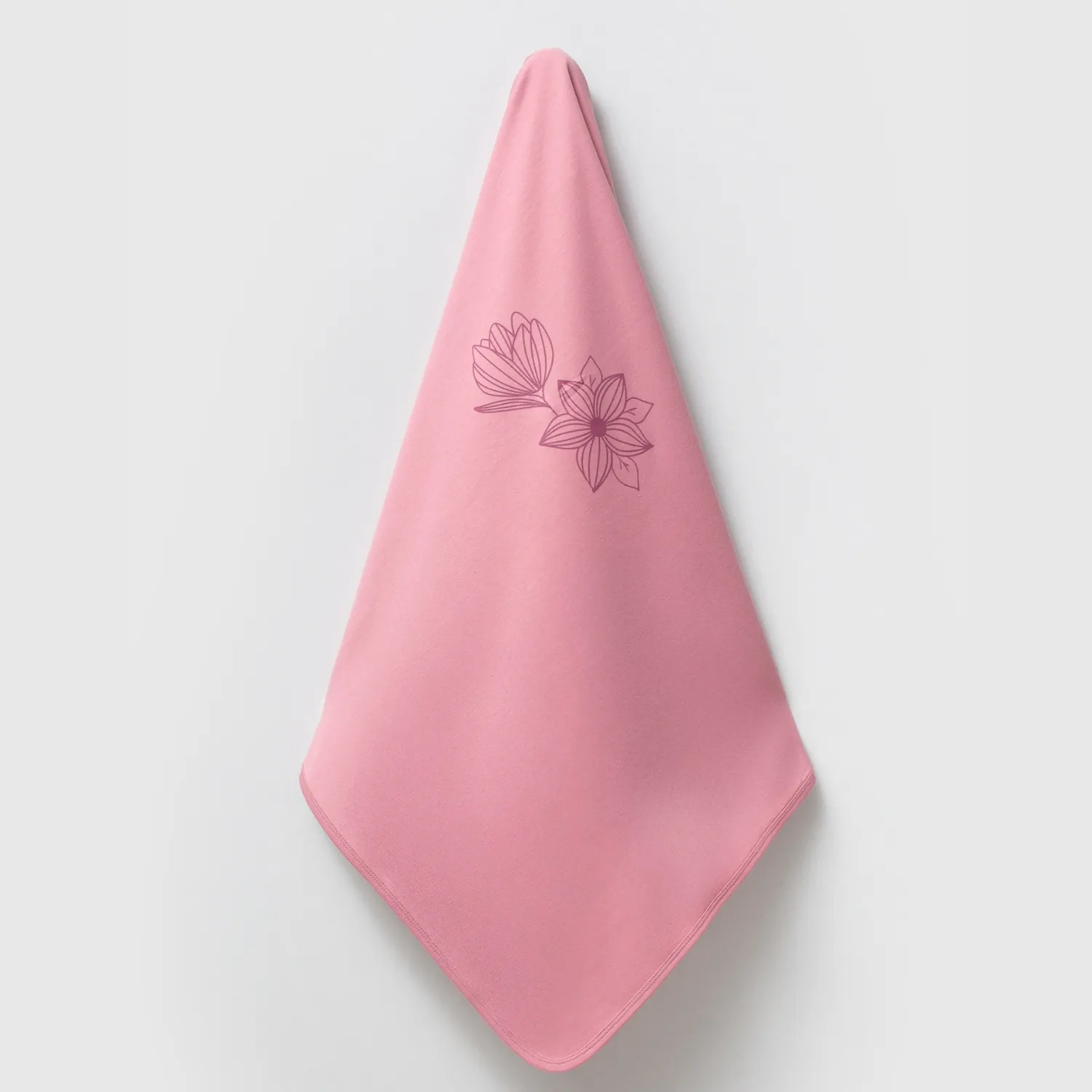 Moi Noi Battaniye Flowers Mürdüm