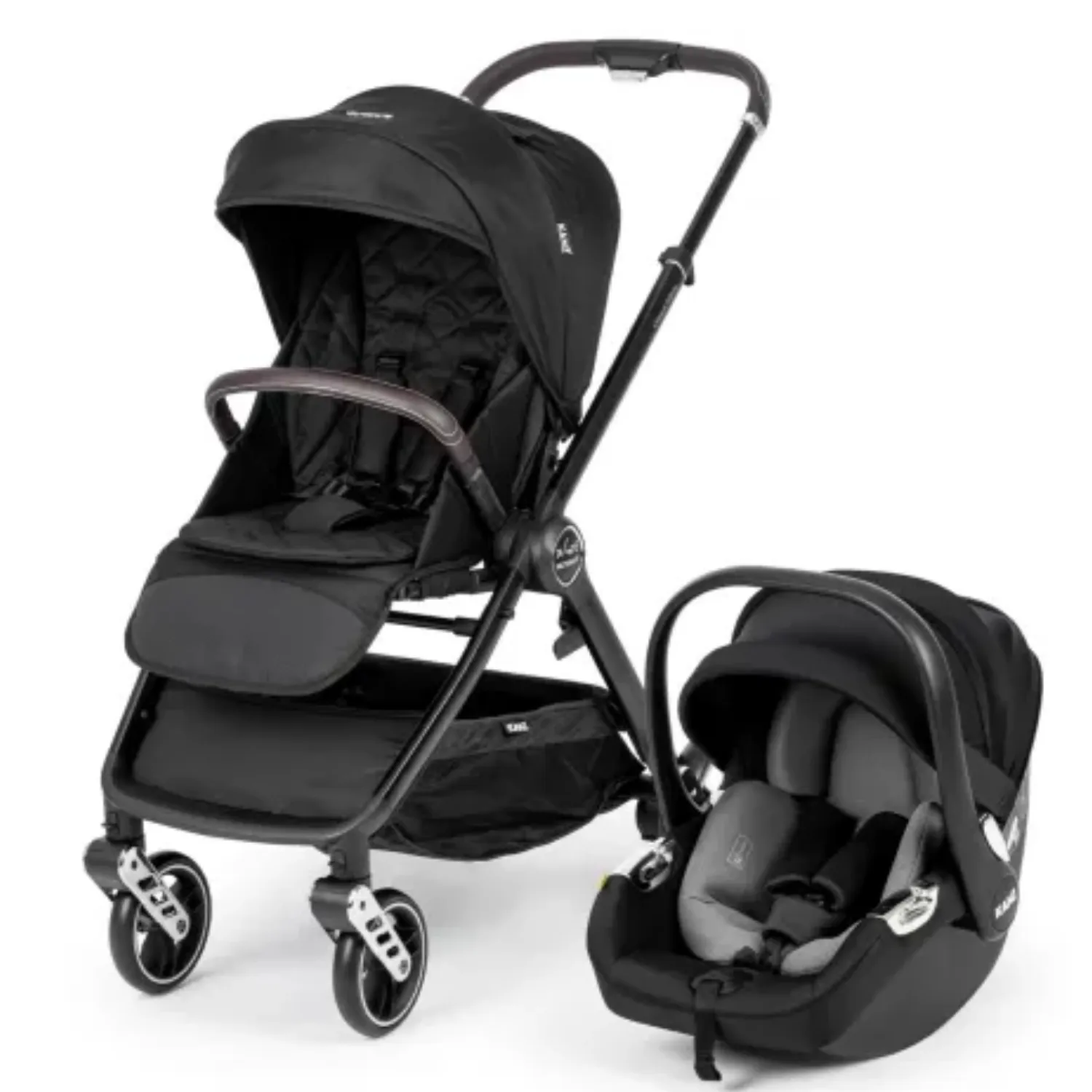Kanz X-Go Ultimate Travel Sistem Bebek Arabası Silver Siyah