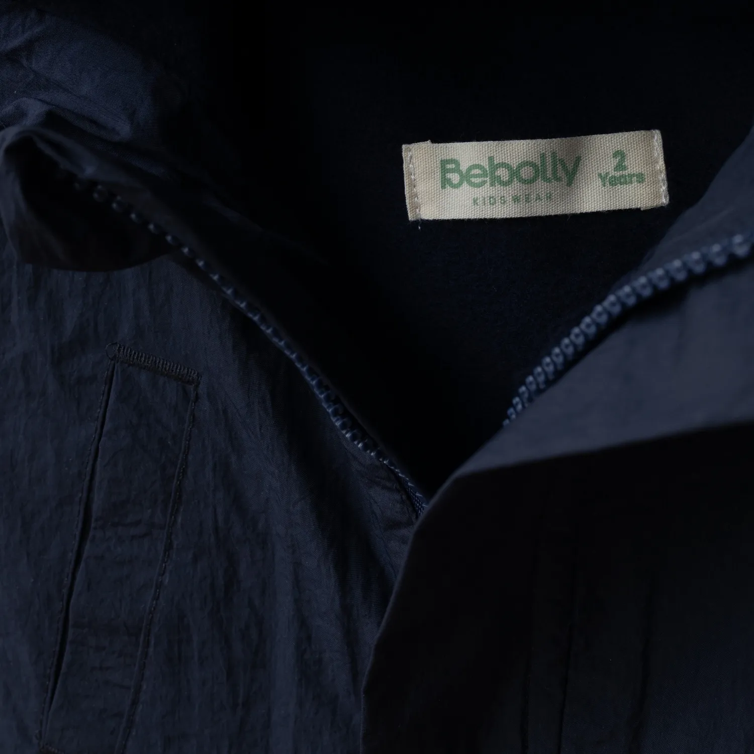 Bebolly Yağmurluk Cep Kapaklı Lacivert