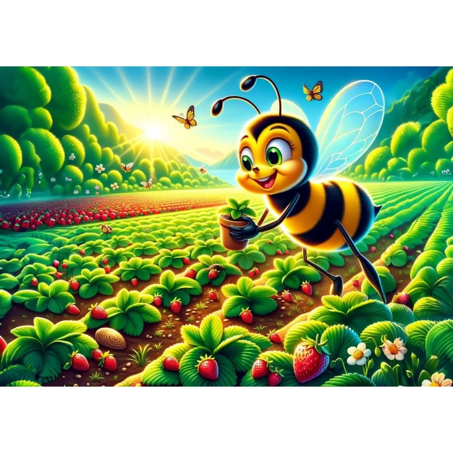 Art Çocuk Çiftçi Arı 25 Parça Puzzle