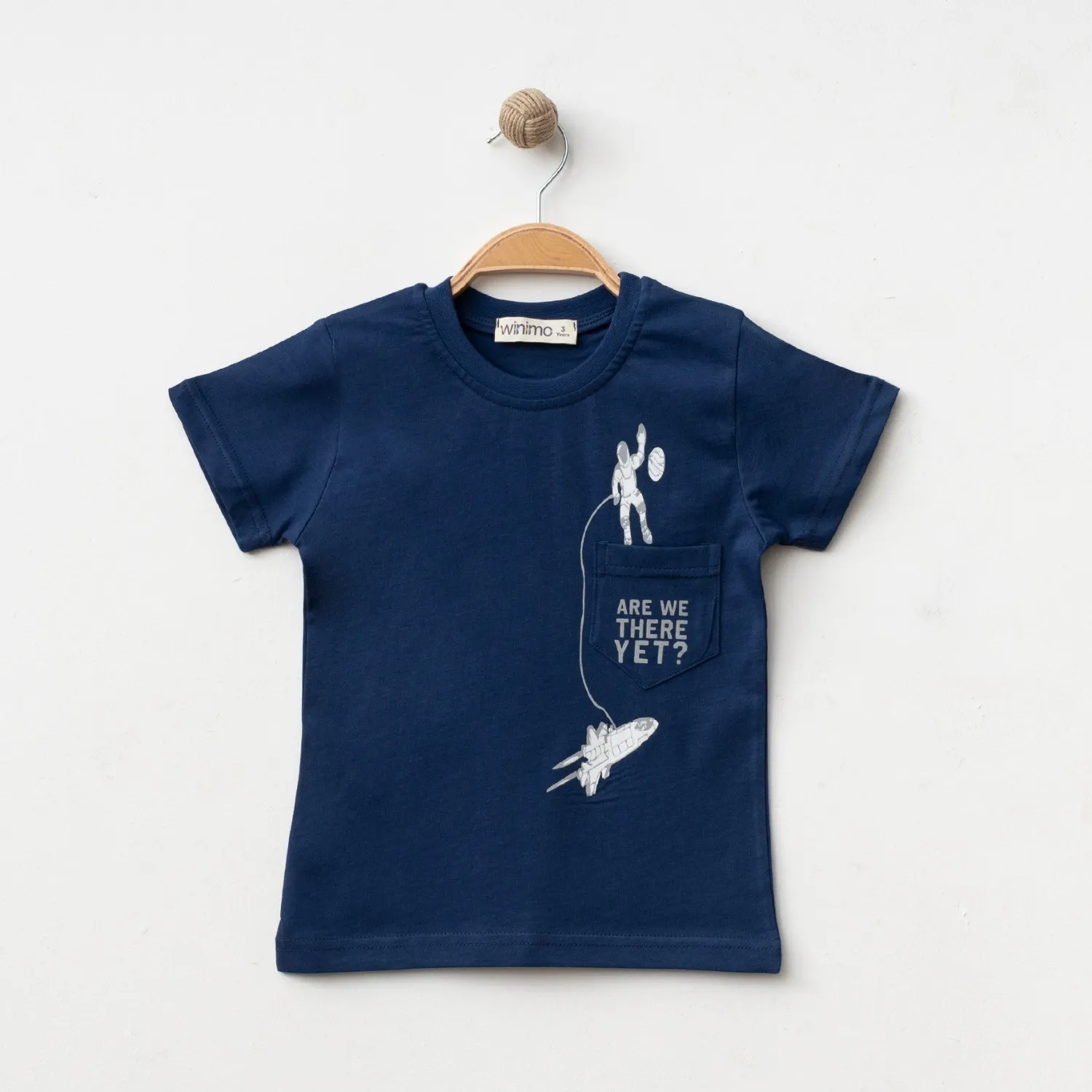 Winimo T-Shirt Are There Yet Baskılı Lacivert