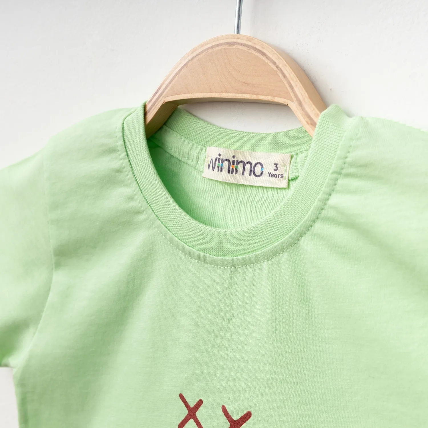 Winimo T-Shirt Smile Baskılı Fıstık Yeşili