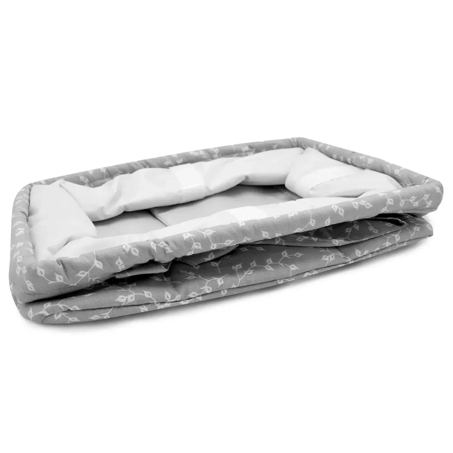 Babyjem Katlamalı Anne ve Bebek Organizer Gri Çiçek