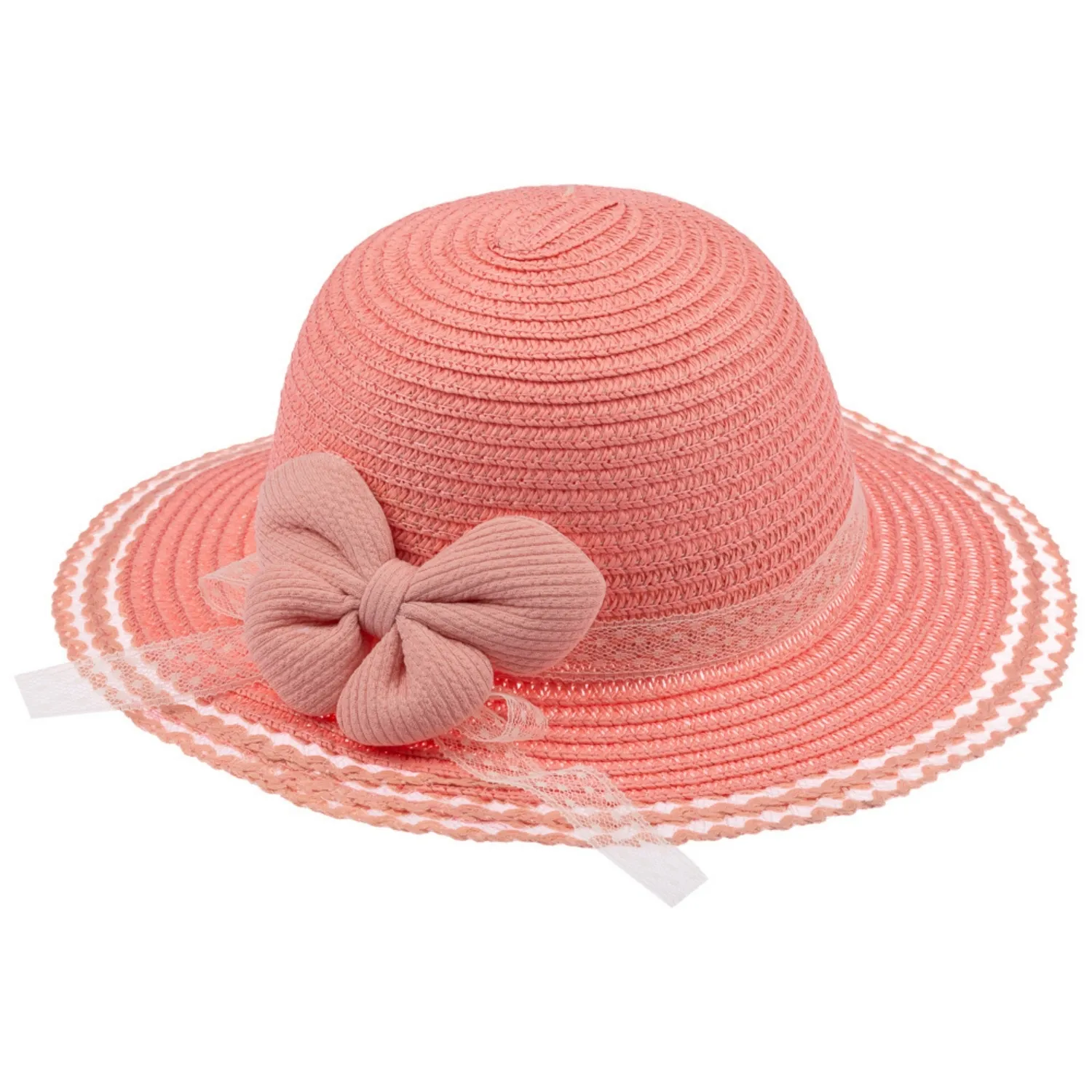 Kitti Şapka Hasır 1-3Yaş Orta Pembe Asortili