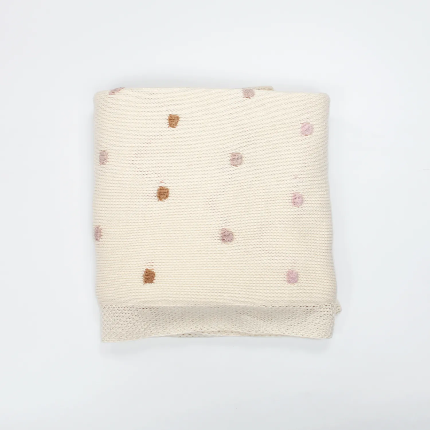 Bistyle Battaniye Welsoft Triko With Point 80x95cm Taş - Pudra