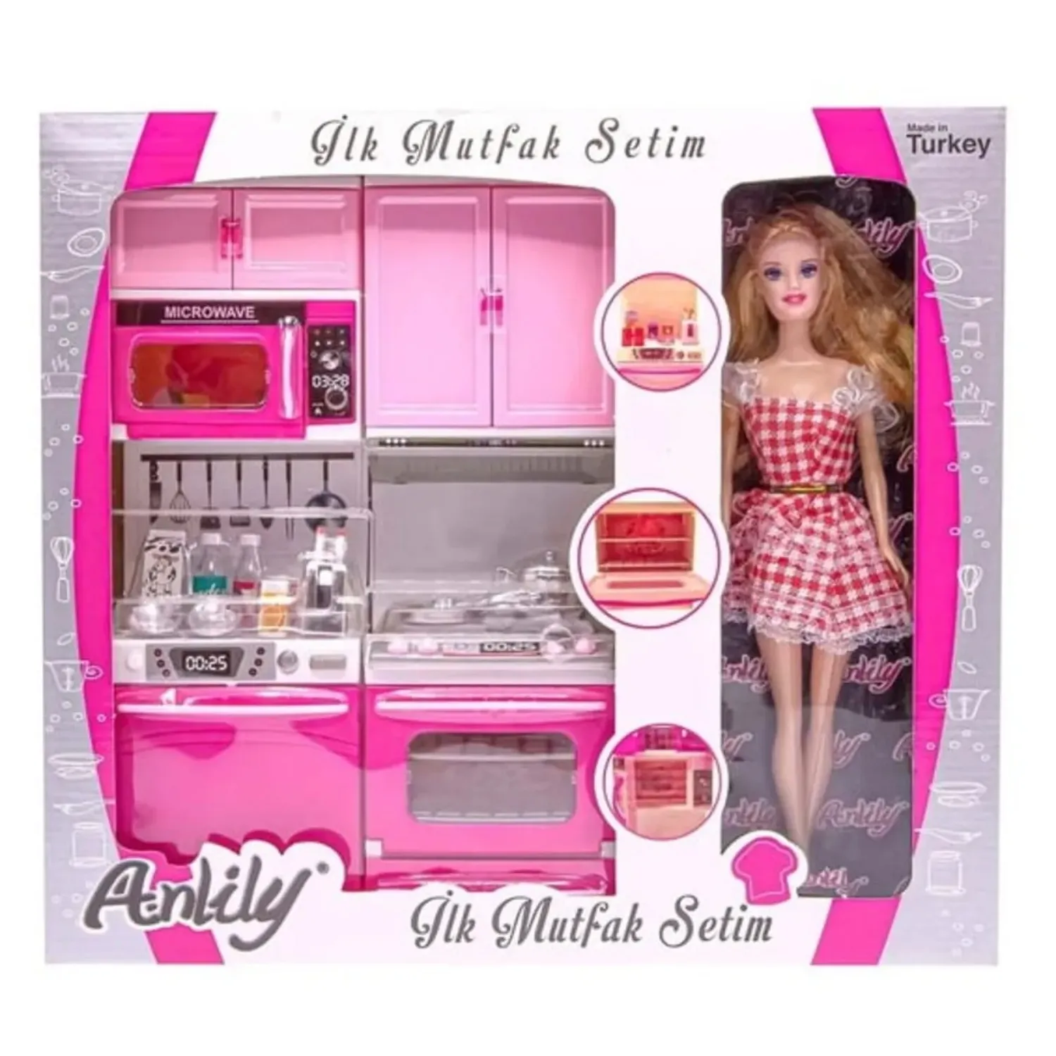 Anlily Bebekli Fırın Bulaşık Makinesi 2li