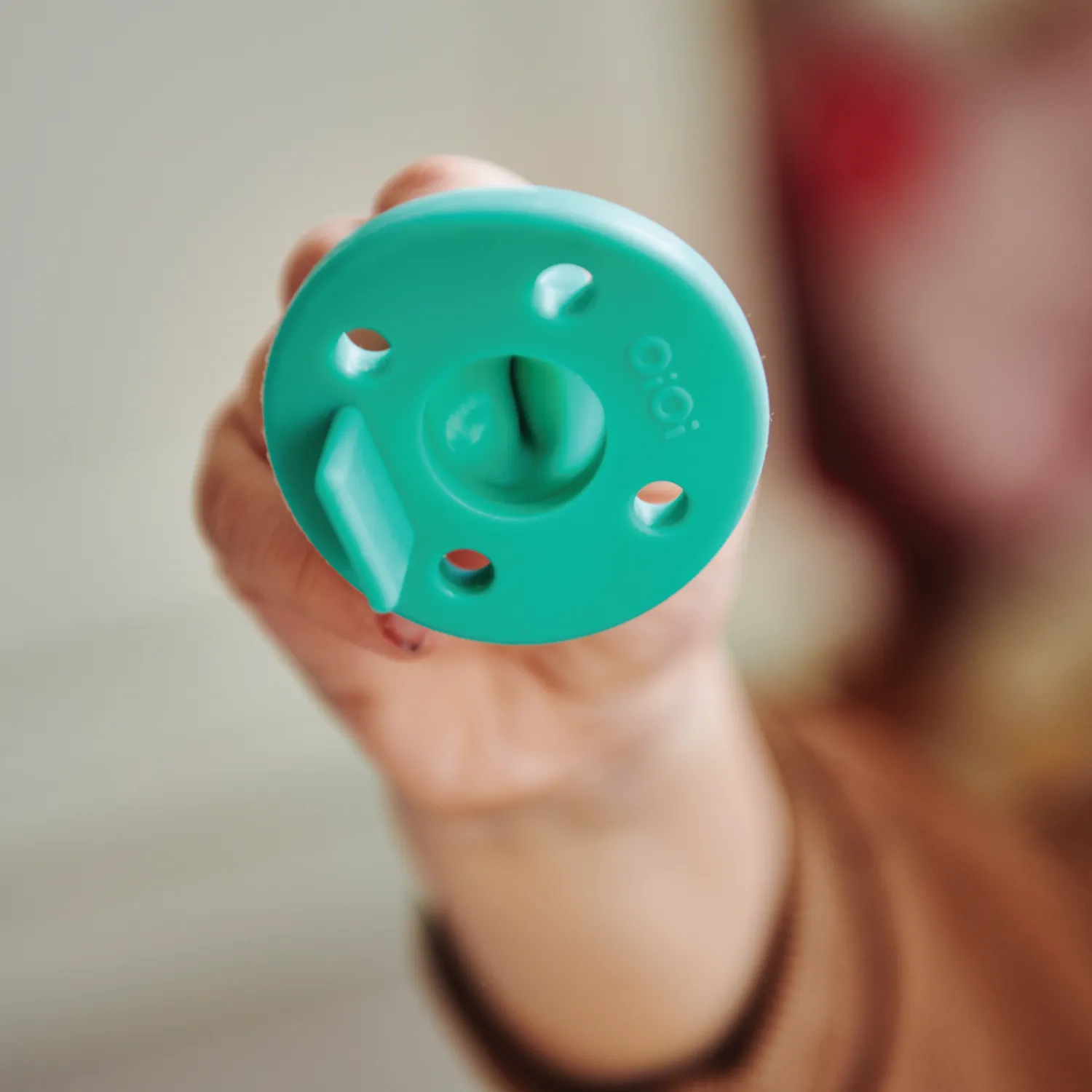 OiOi Silikon Emzik 2li 0+ Ay Aqua Green- Pink