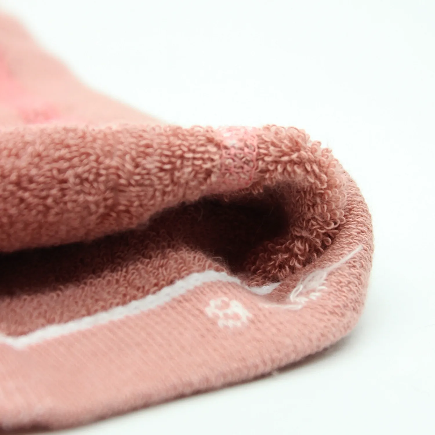 Bibaby Organik Çorap Soket Kaymaz Havlu Bistyle Puanlı Pudra