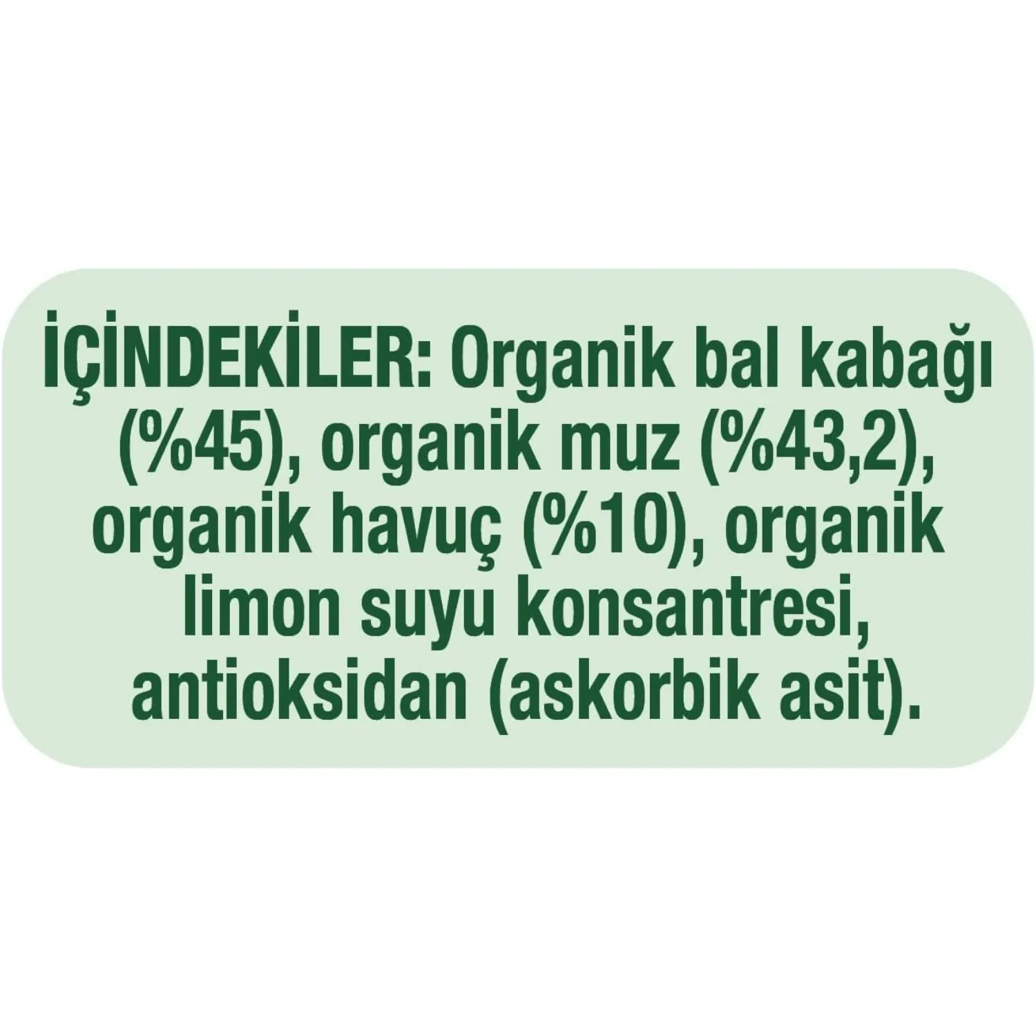 Gerber Organik Balkabaklı Muzlu Havuçlu Meyve Püresi 90 gr*7