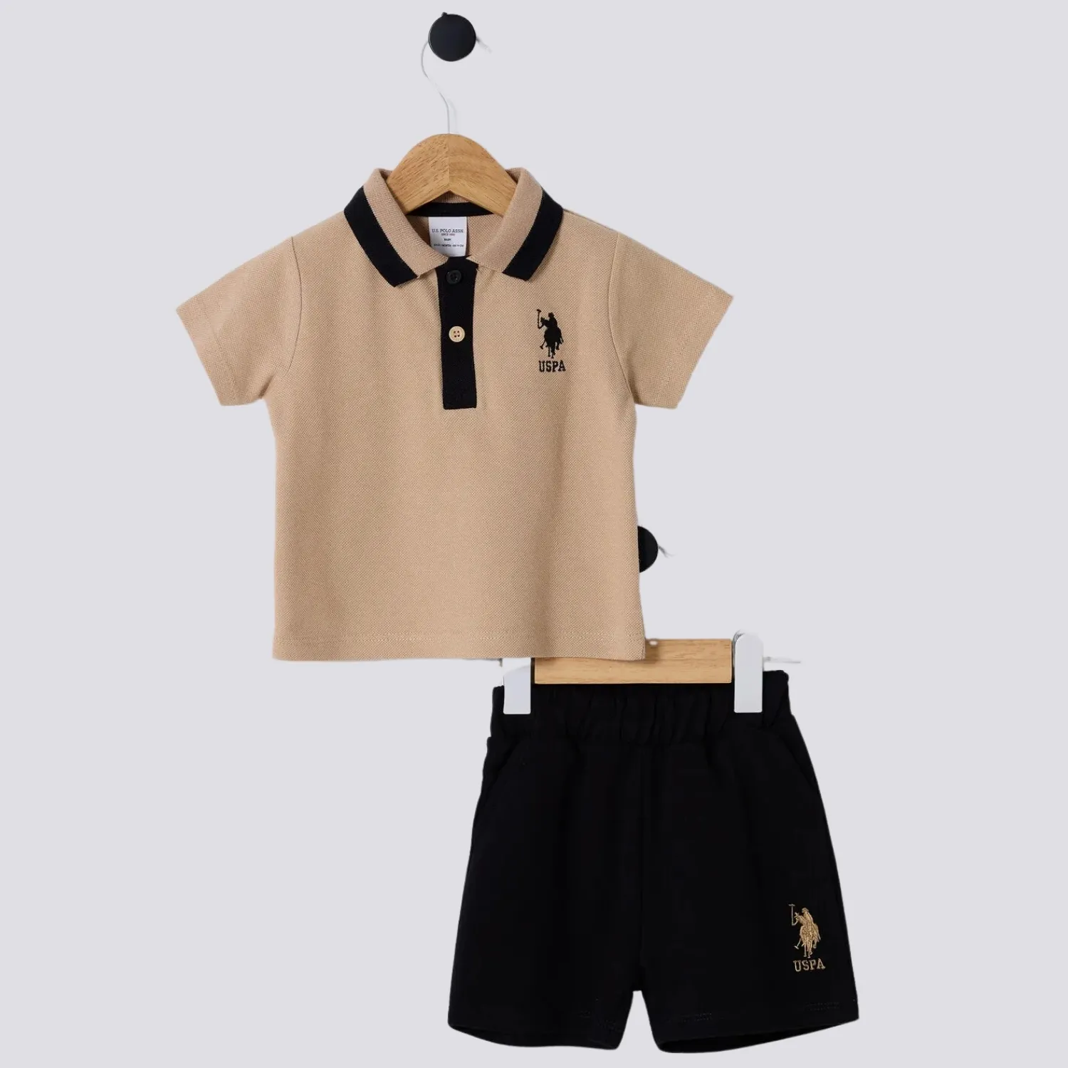 U.S. Polo 2li Takım Bej