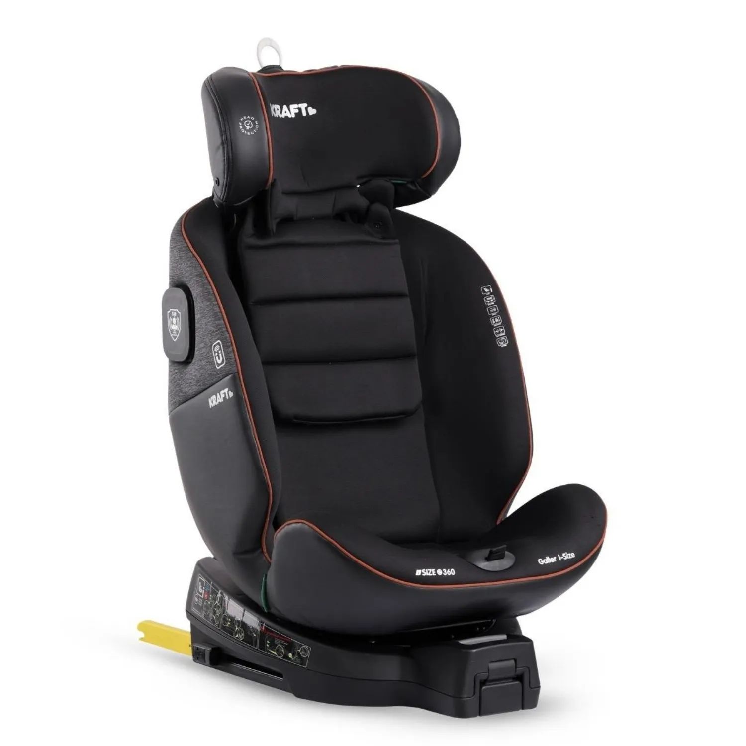 Kraft Galler I-Size Oto Koltuğu 0-36 Kg Koyu Gri