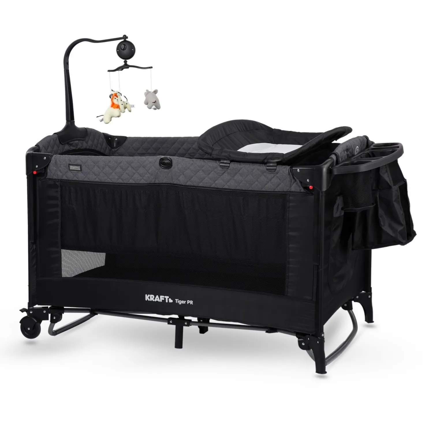 Kraft Tiger Anne Yanı Oyun Parkı 70x120 cm Dark Grey