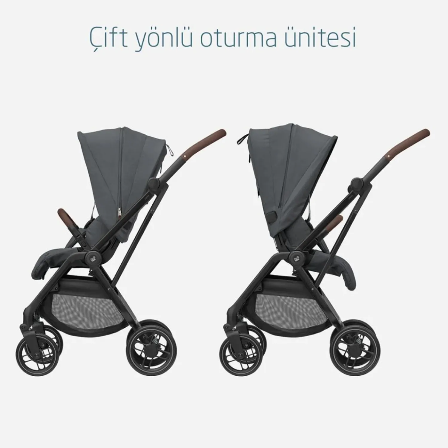 Maxi Cosi Leona2 Çift Yönlü Bebek Arabası Twillic Graphite