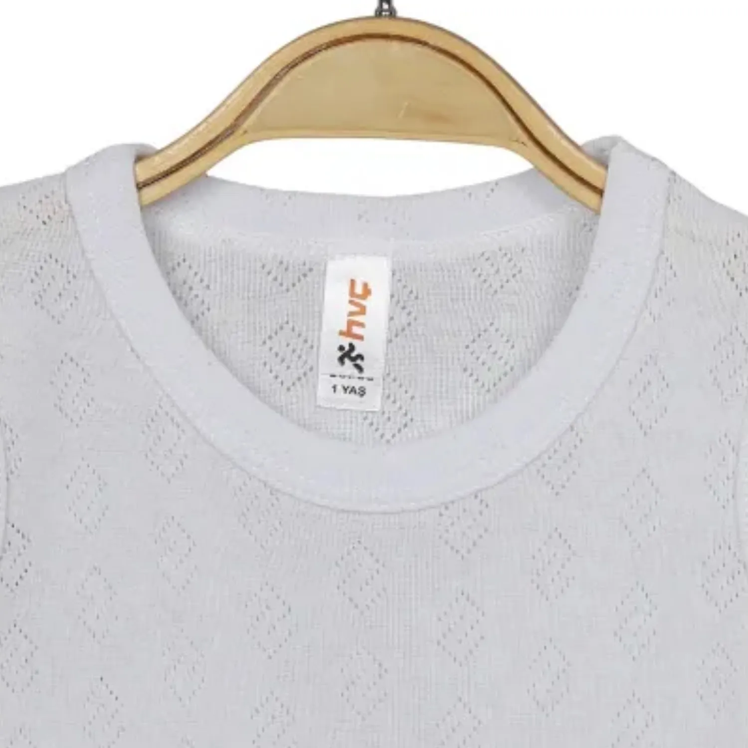 Hvc Bebek Atlet Body Jakarlı Pamuklu Küp Desenli Çıtçıtlı Zıbın Beyaz 5'li Set Unisex