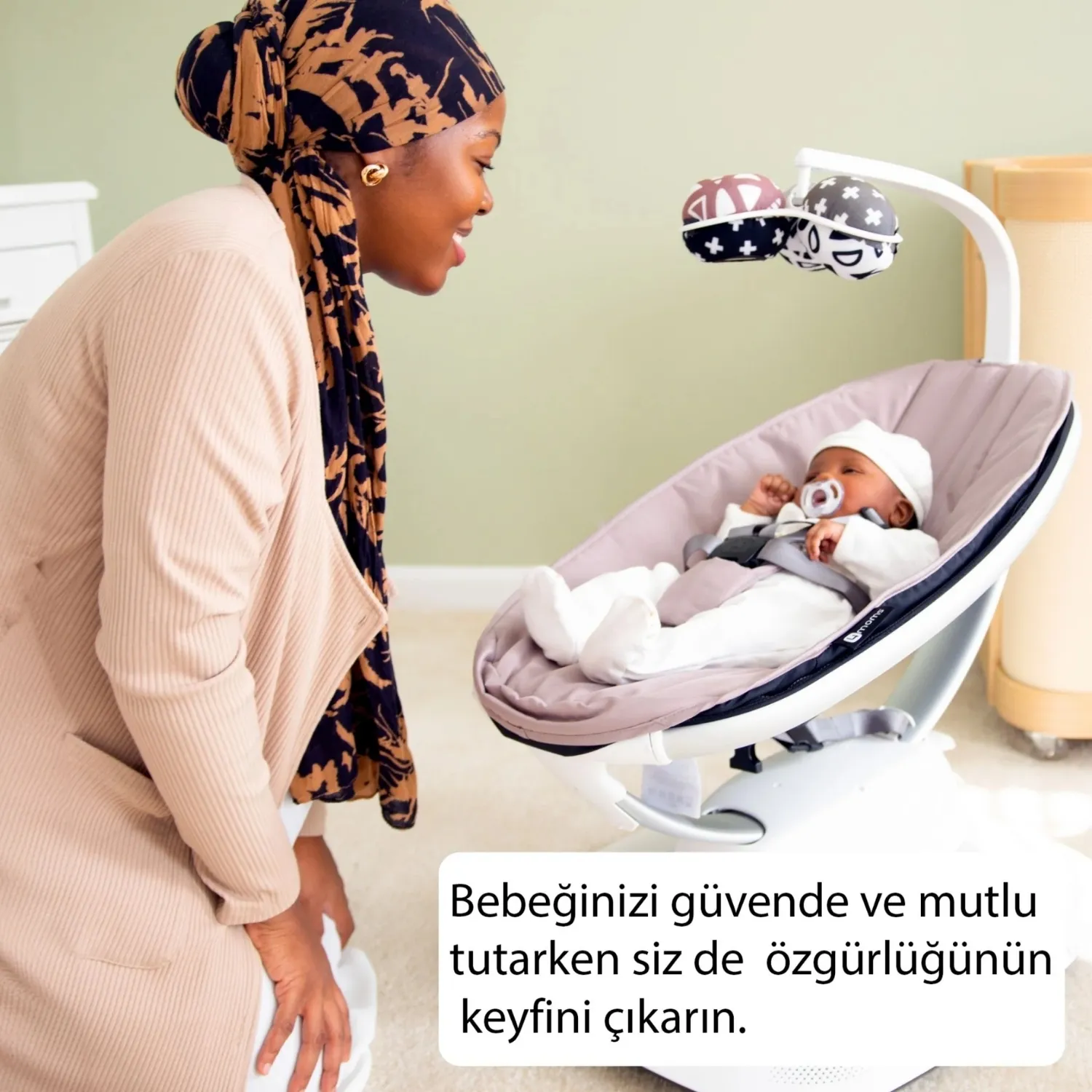 4moms MamaRoo 5.0 Elektrikli Ana Kucağı RoseWood