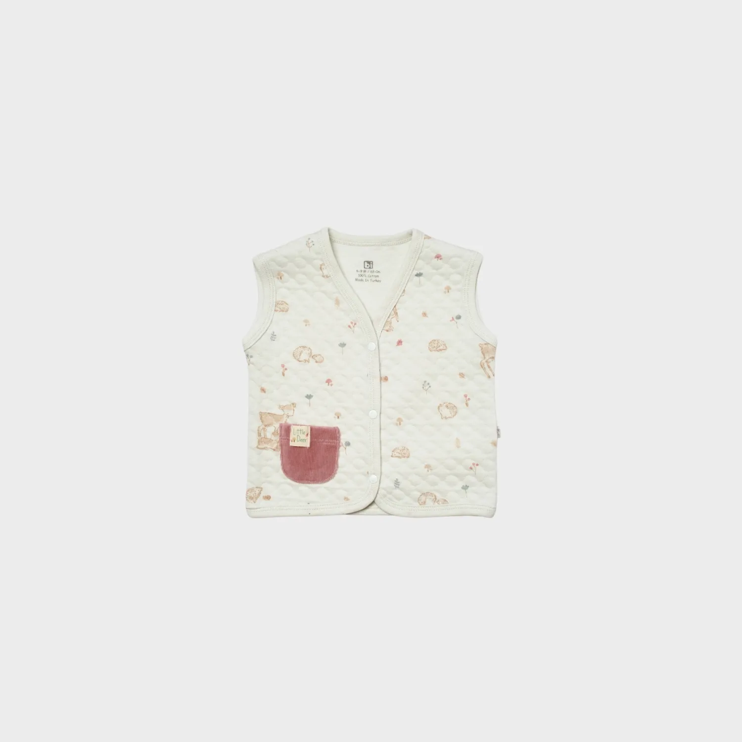 Bibaby Yelek Little Deer Mint - Powder