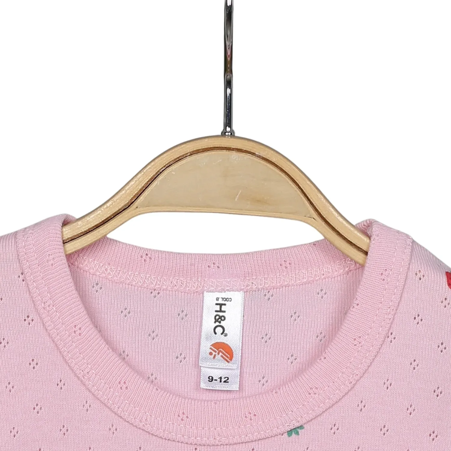 Hvc Bebek Atlet Body Jakarlı Pamuklu Meyve Desenli Çilek Çıtçıtlı Zıbın Pembe 5'li Set Kız Bebek 