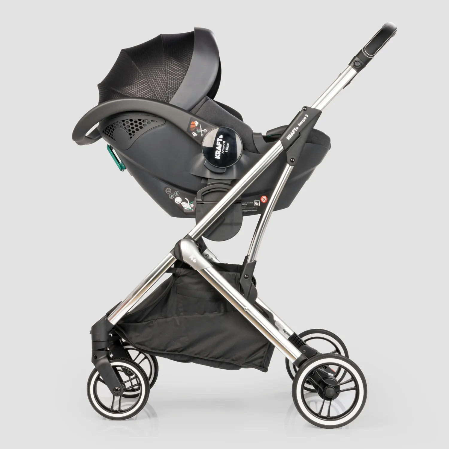 Kraft Kenya S Travel Sistem Bebek Arabası Grey