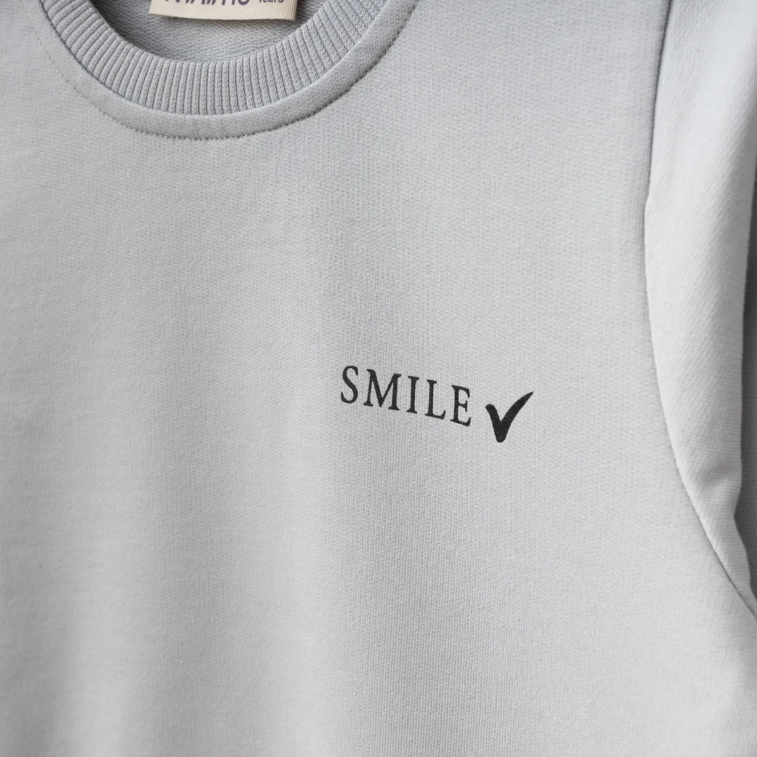 Winimo 2li Takım Smile Smile Baskılı Boyalı Gri