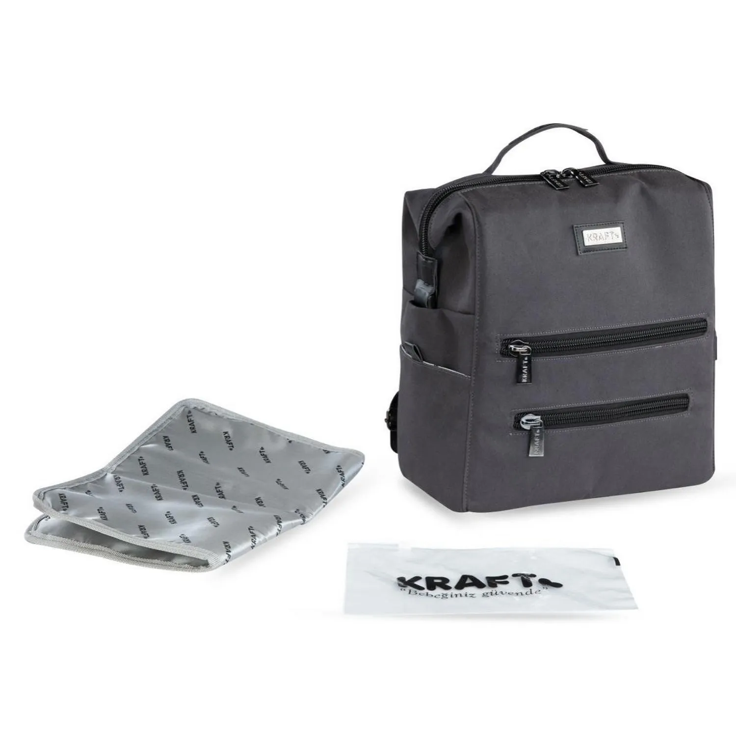 Kraft Lily Bebek Bakım Çantası Antrasit
