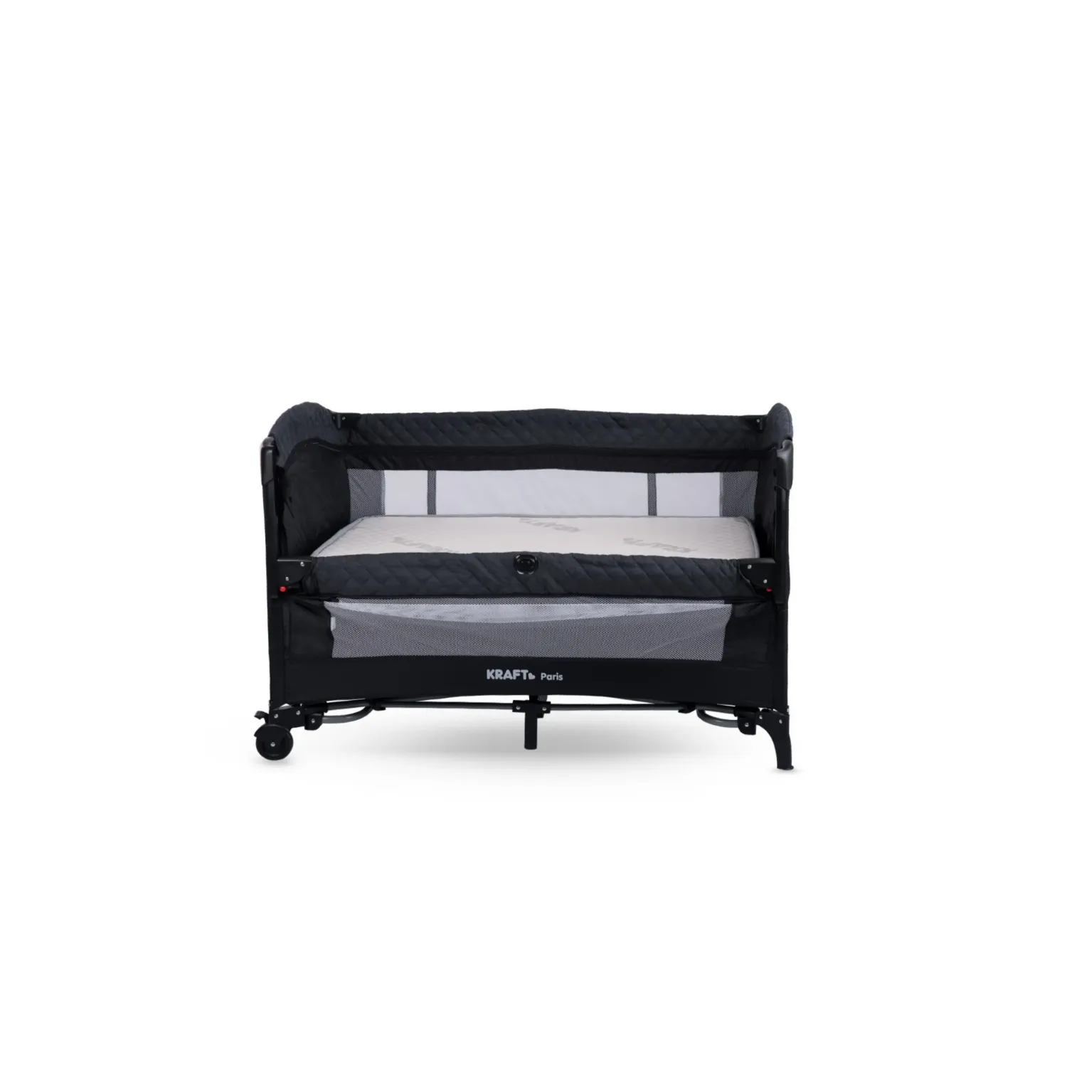 Kraft Paris Yatak Hediyeli Anne Yanı Oyun Parkı 70x120 cm Black