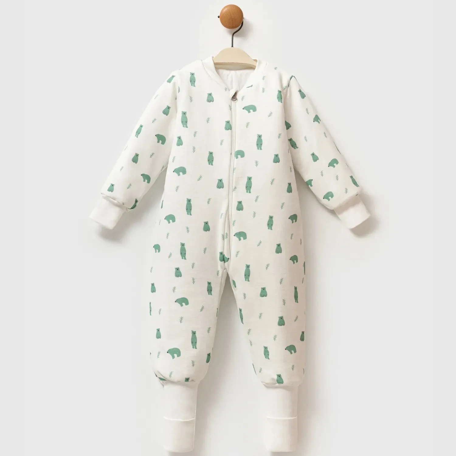 Moi Noi Uyku Tulumu Çoraplı 2,5 Tog Yeşil Ayıcık