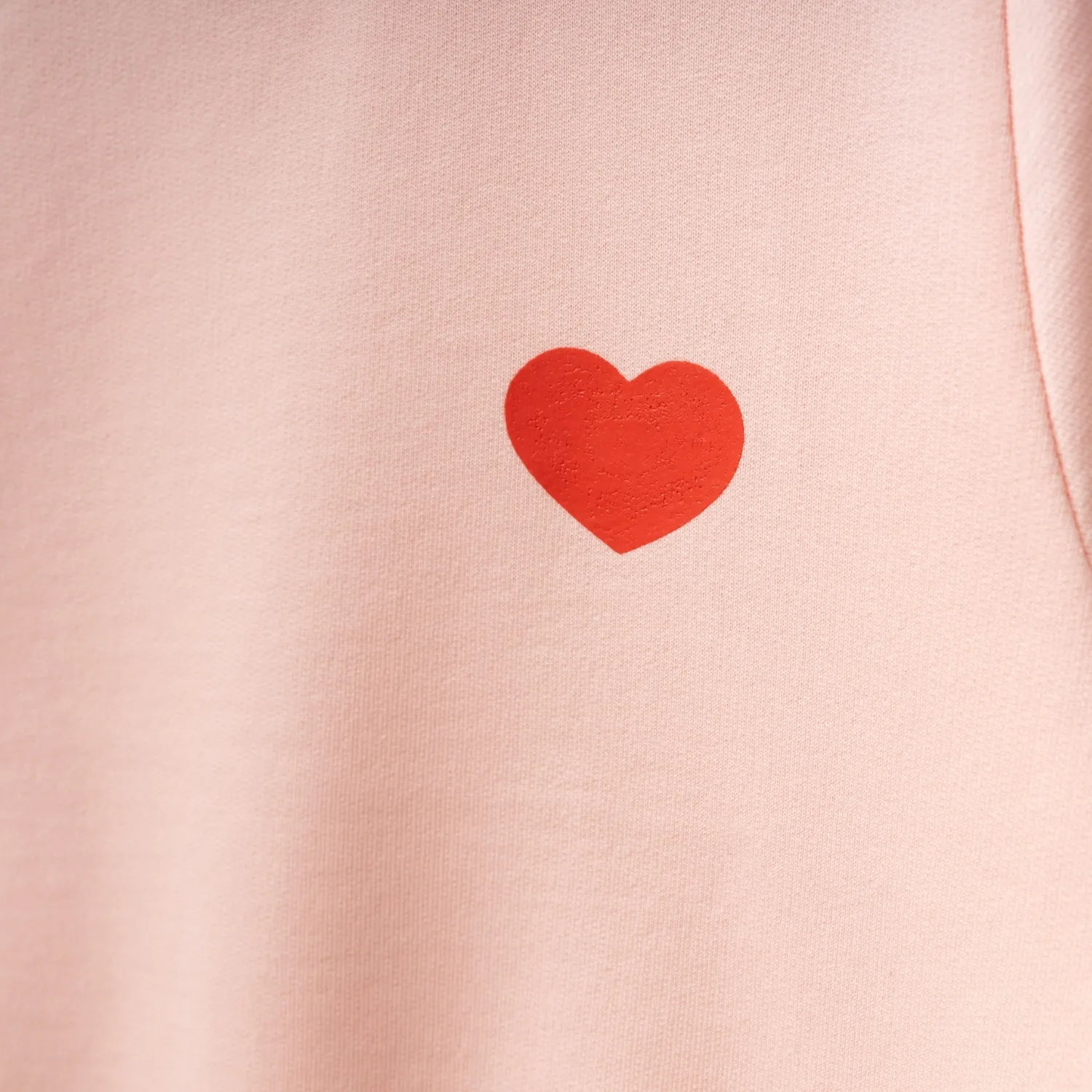 Winimo Sweatshirt Kalp Baskılı Pudra