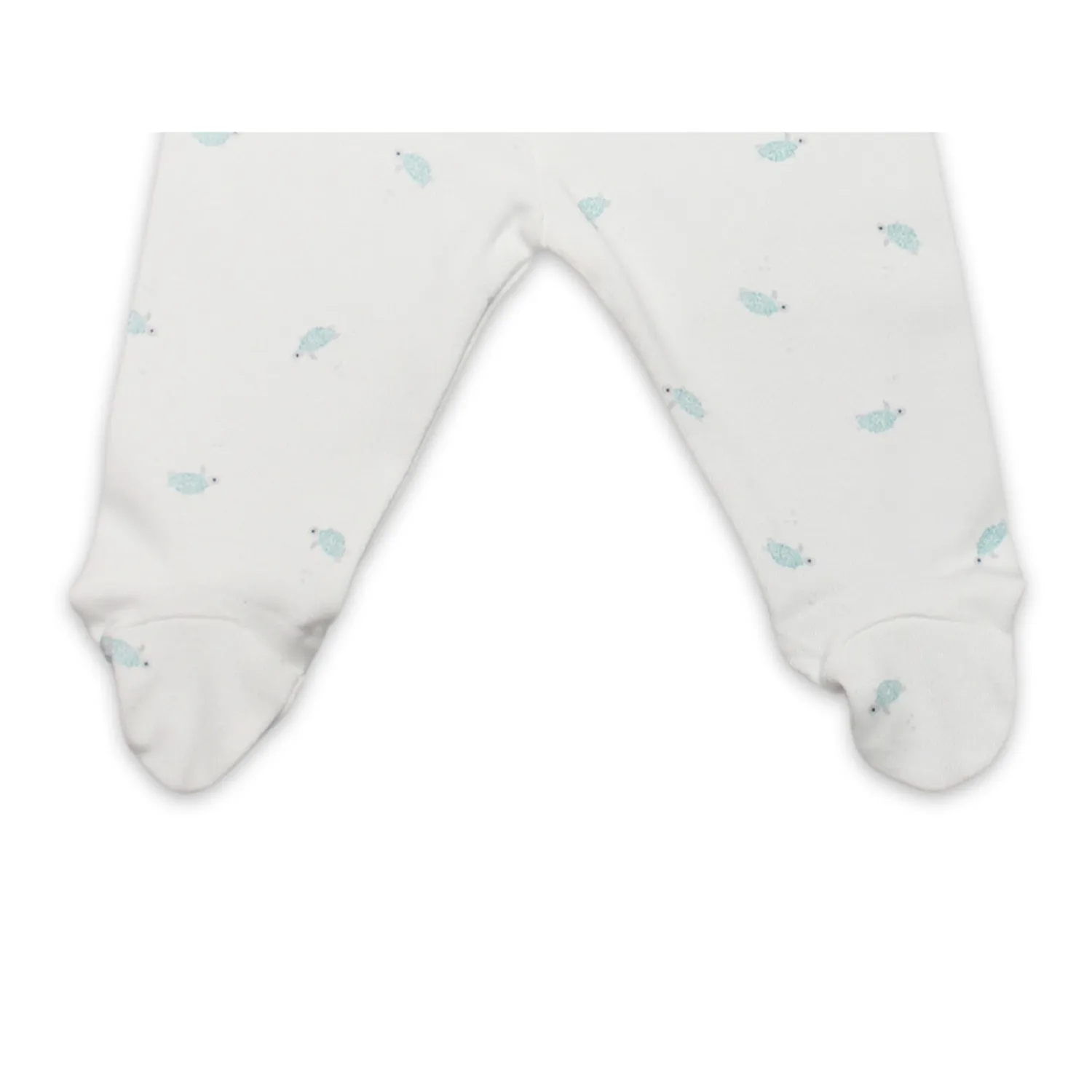 Bibaby Pantolon Patikli Hello World Mint - Ekru