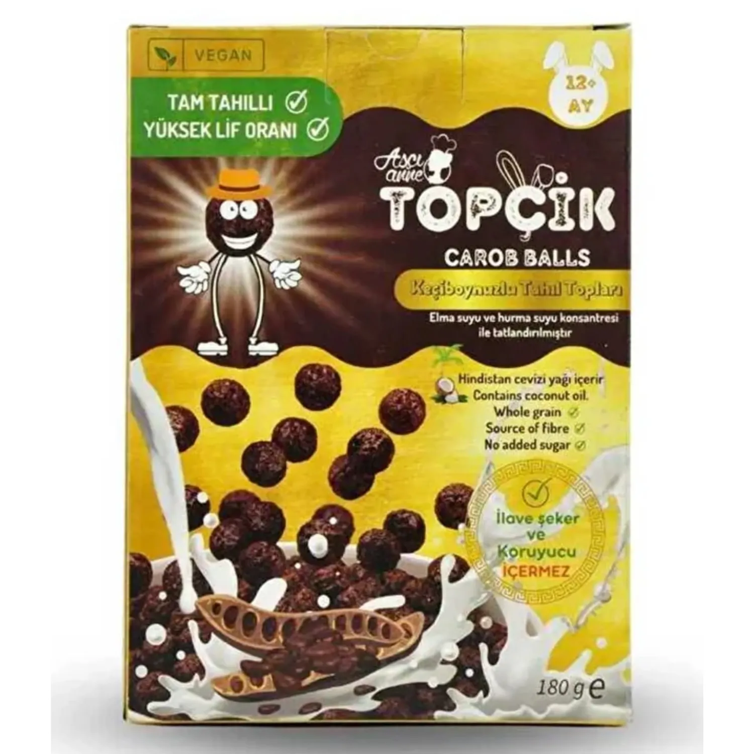 Aşçı Anne Topçik Keçiboynuzlu Tahıl Topları 180gr