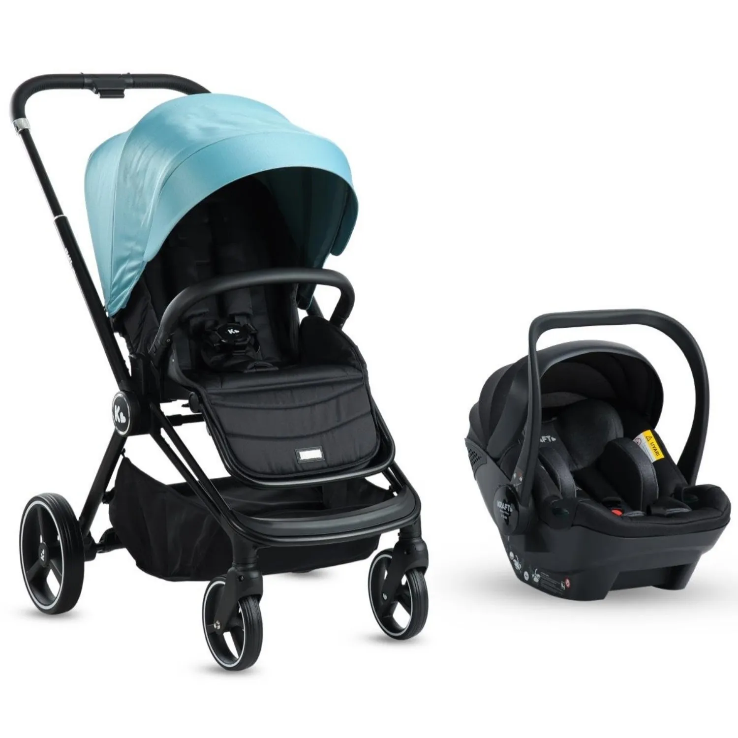 Kraft Mika Travel Sistem Bebek Arabası Black Green