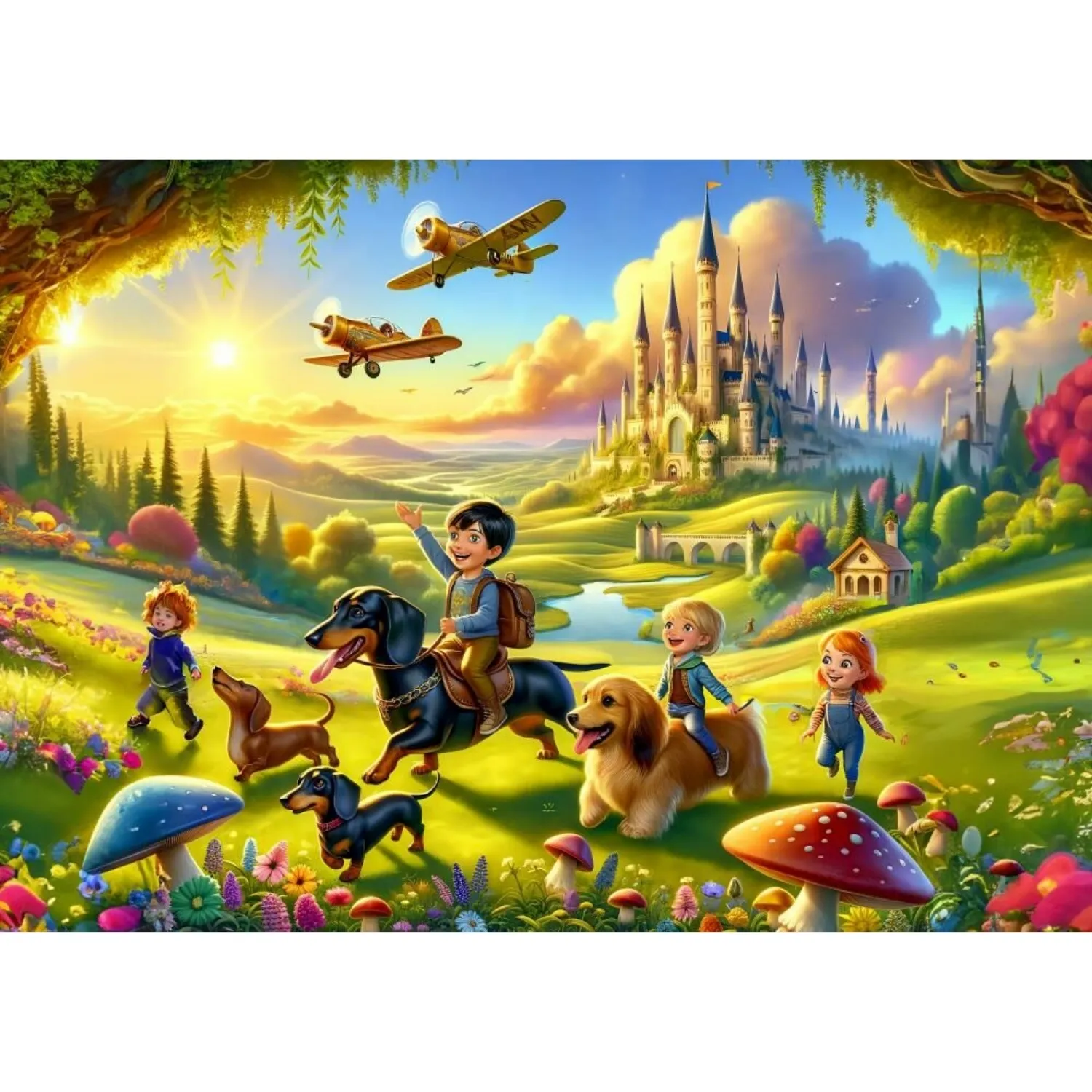 Art Çocuk Kalenin Sevimli Misafirleri 200 Parça Puzzle