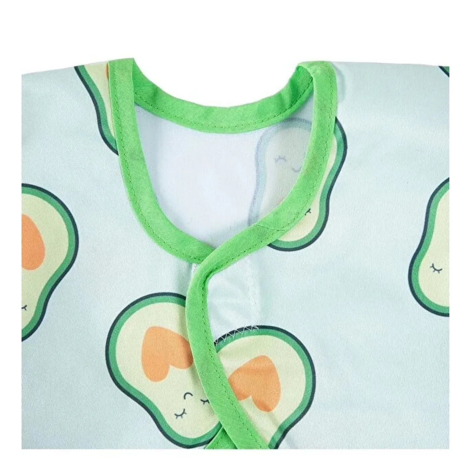Babyjem Baskılı BLW Kollu Mama Önlüğü Avokado Desenli
