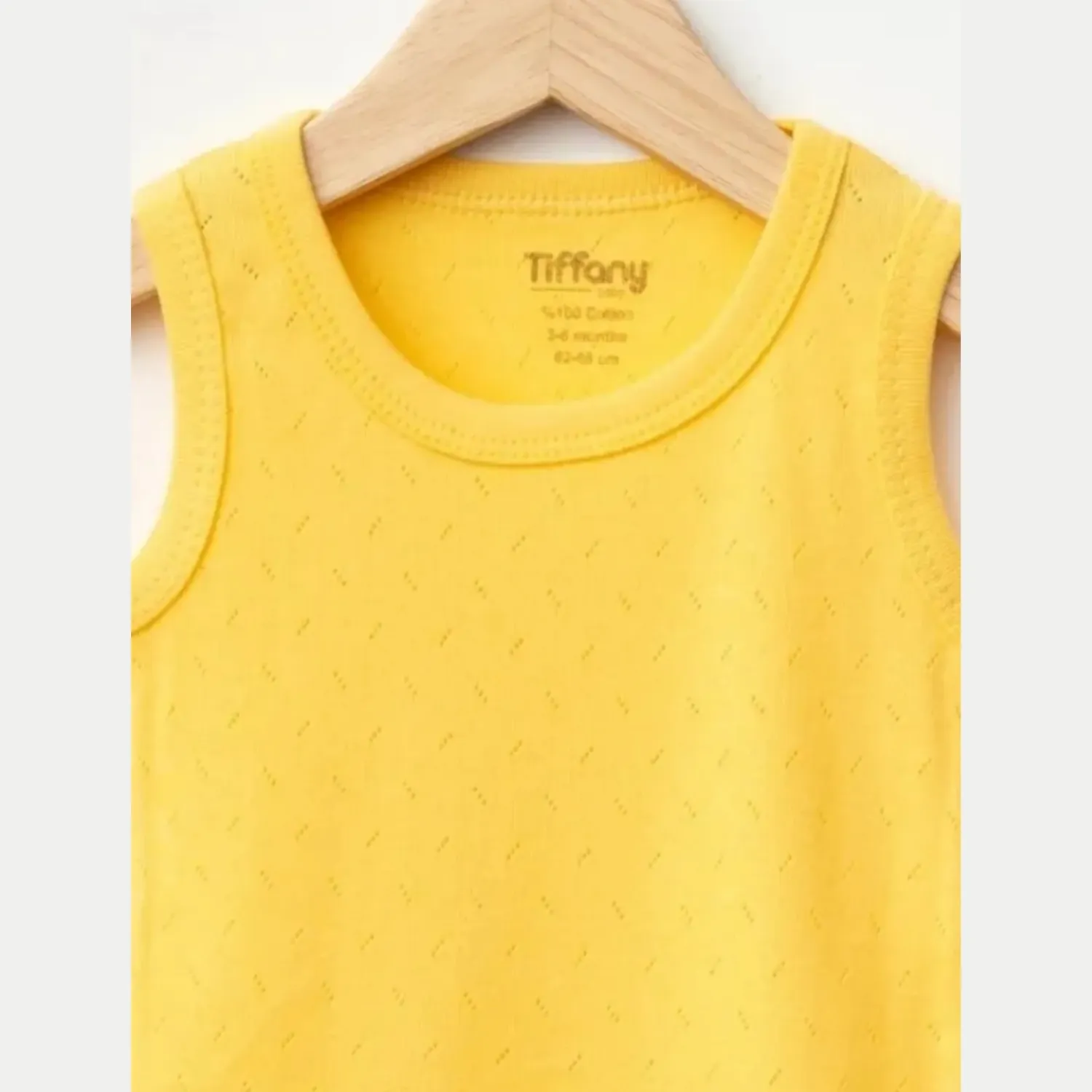 Tiffany Atlet Body %100 Pamuklu Çıtçıtlı Basic 3'lü Set Body Zıbın Sarı Unisex Bebek