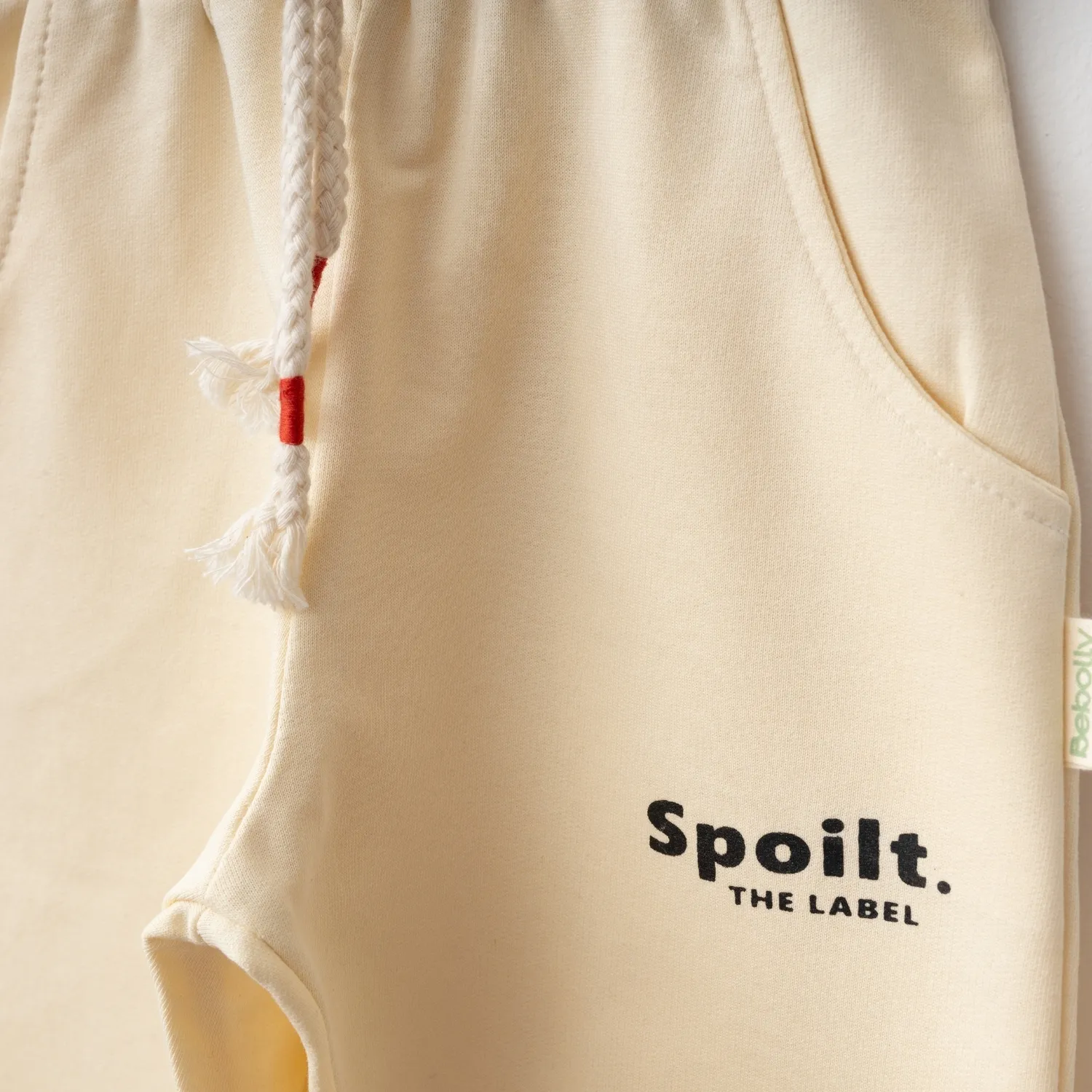 Bebolly Eşofman Altı Spoilt Baskılı Bej