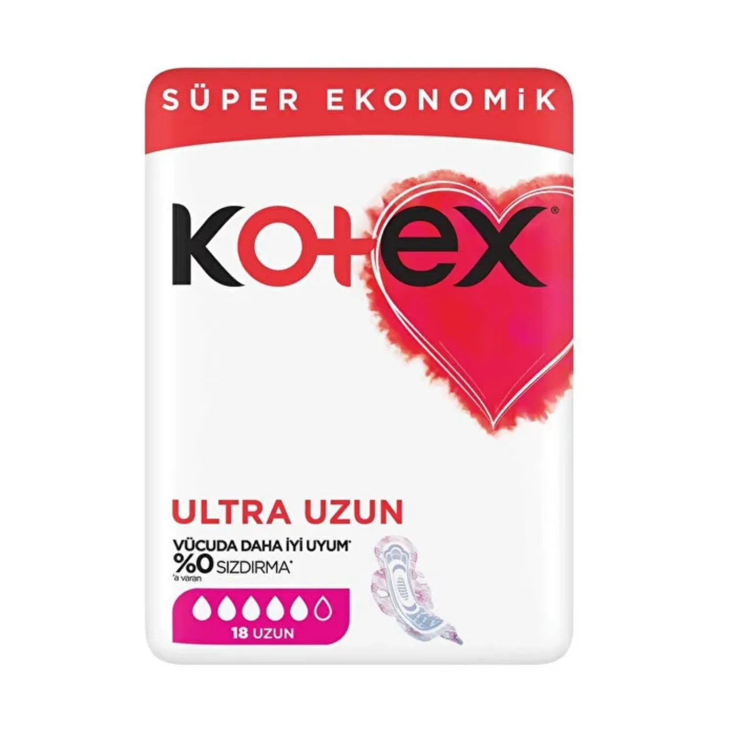 Kotex Ultra Quadro Uzun 18'li