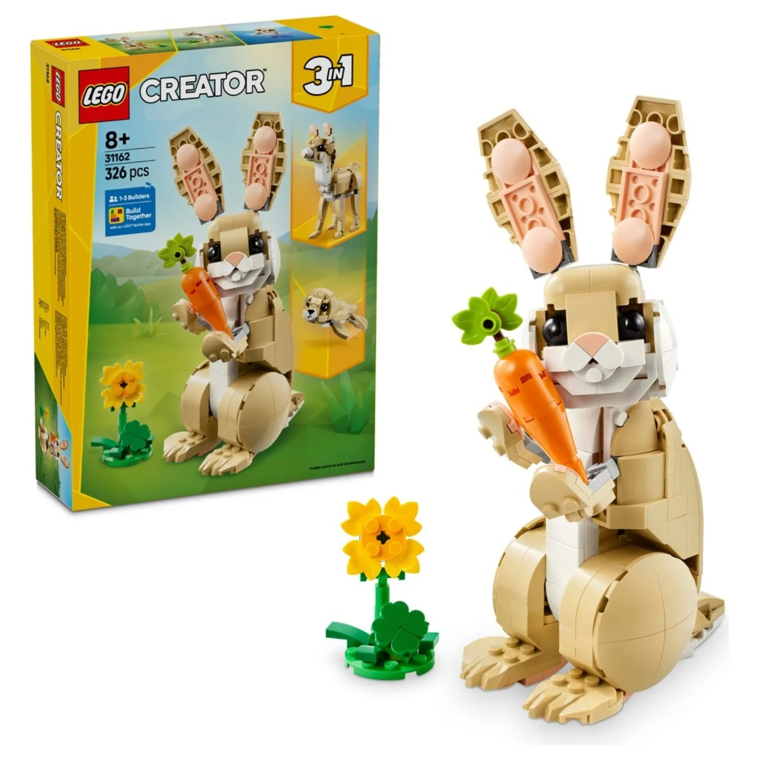 LEGO Creator 3’ü 1 Arada Sevimli Tavşan 31162