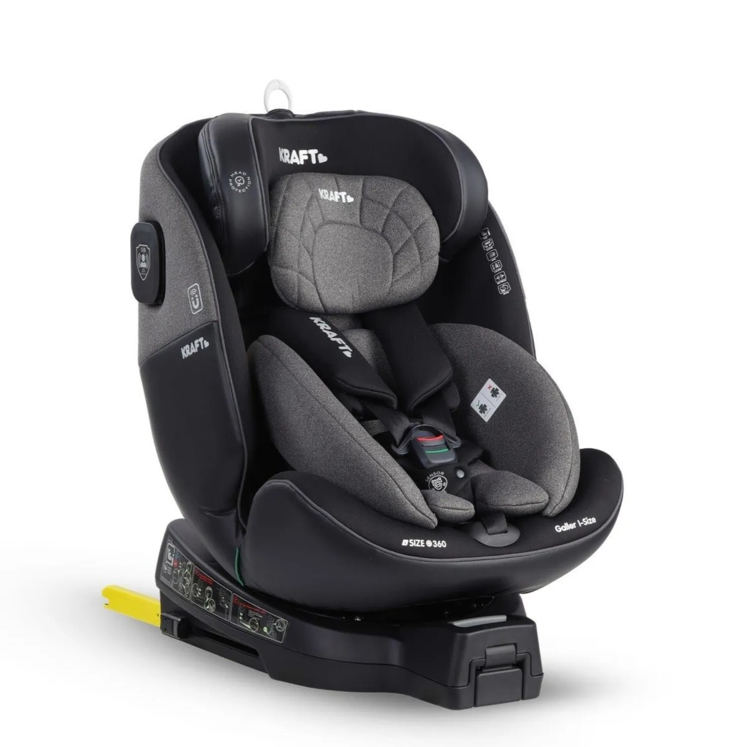 Kraft Galler I-Size Oto Koltuğu 0-36 Kg Açık Gri
