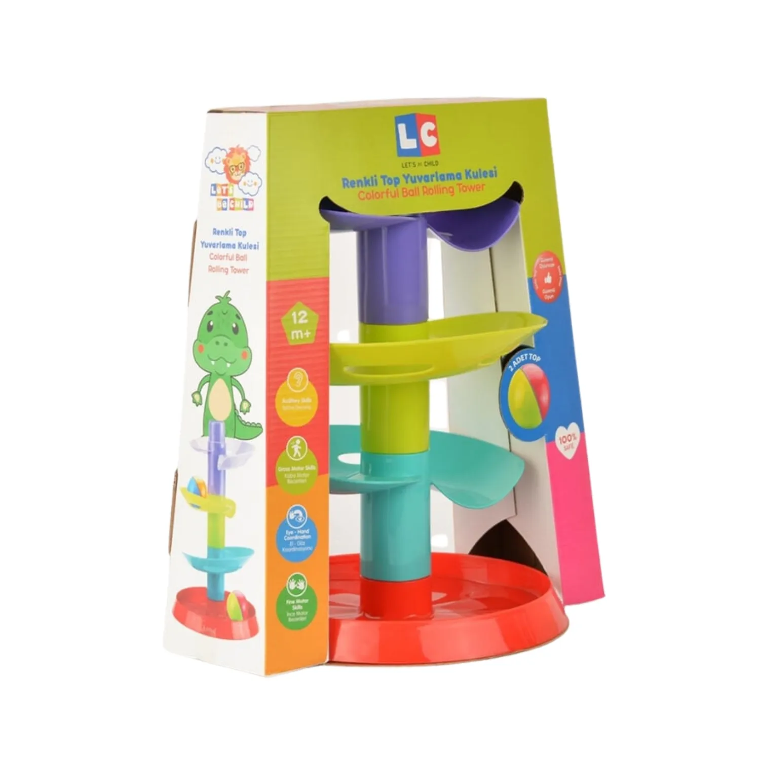 Let's Be Child Renkli Top Yuvarlama Kulesi