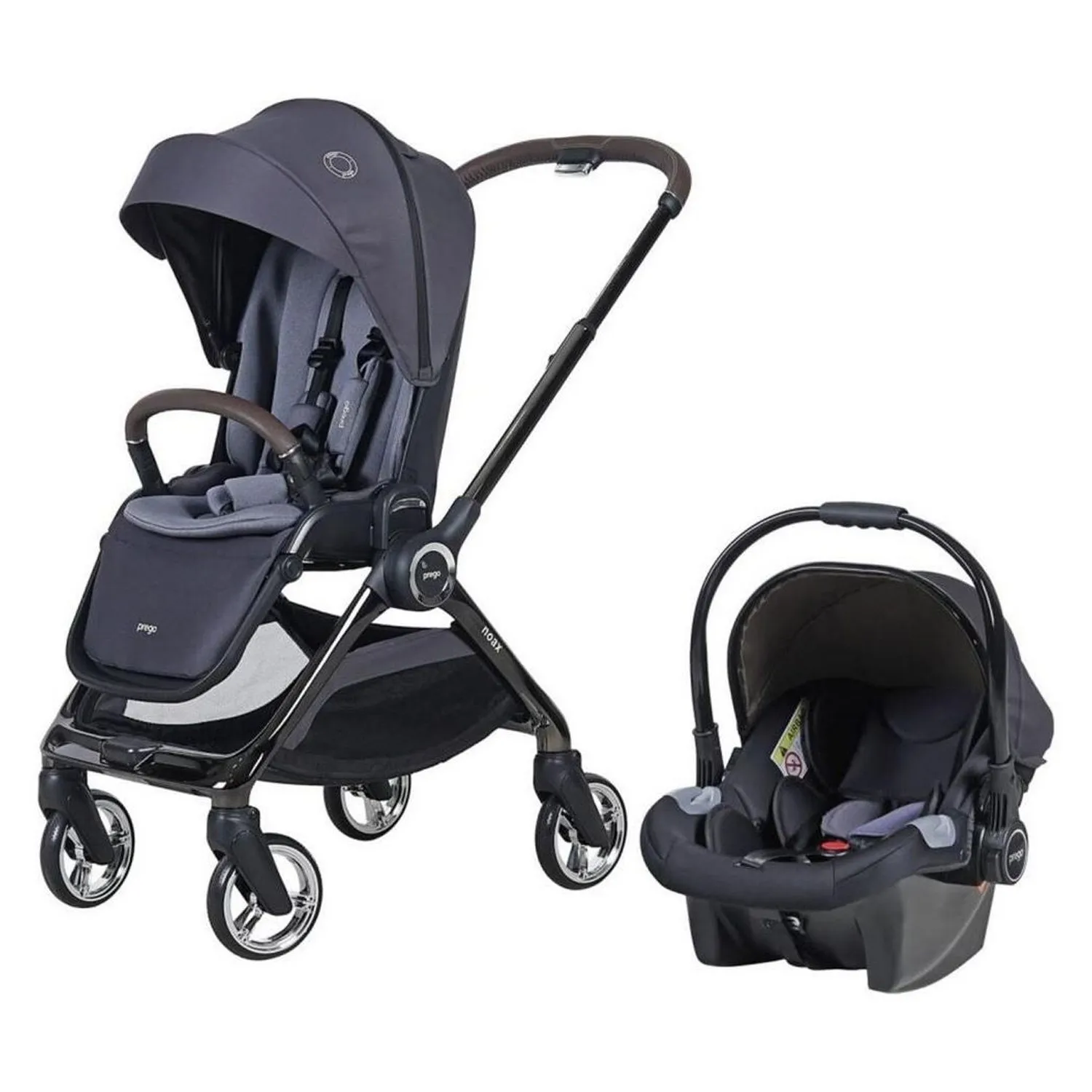Prego 2083 Noax Travel Sistem Bebek Arabası Füme