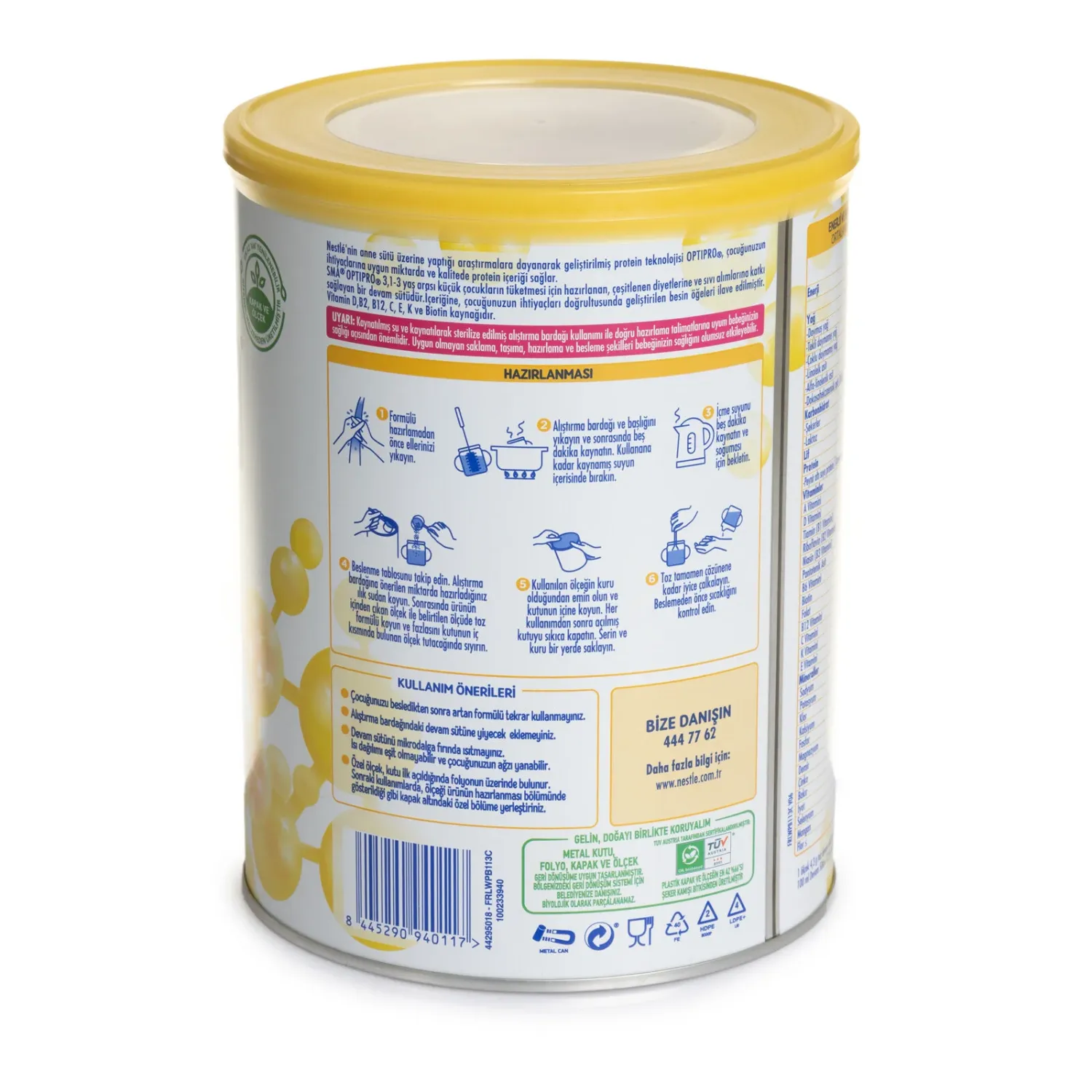 Sma OptiPro Probiyotik 3 Devam Sütü 800 gr 1-3 Yaş*3