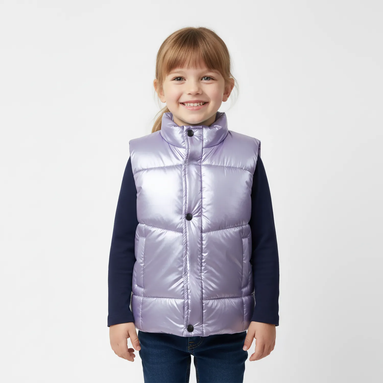 Ella Bonna Şişme Yelek Lila