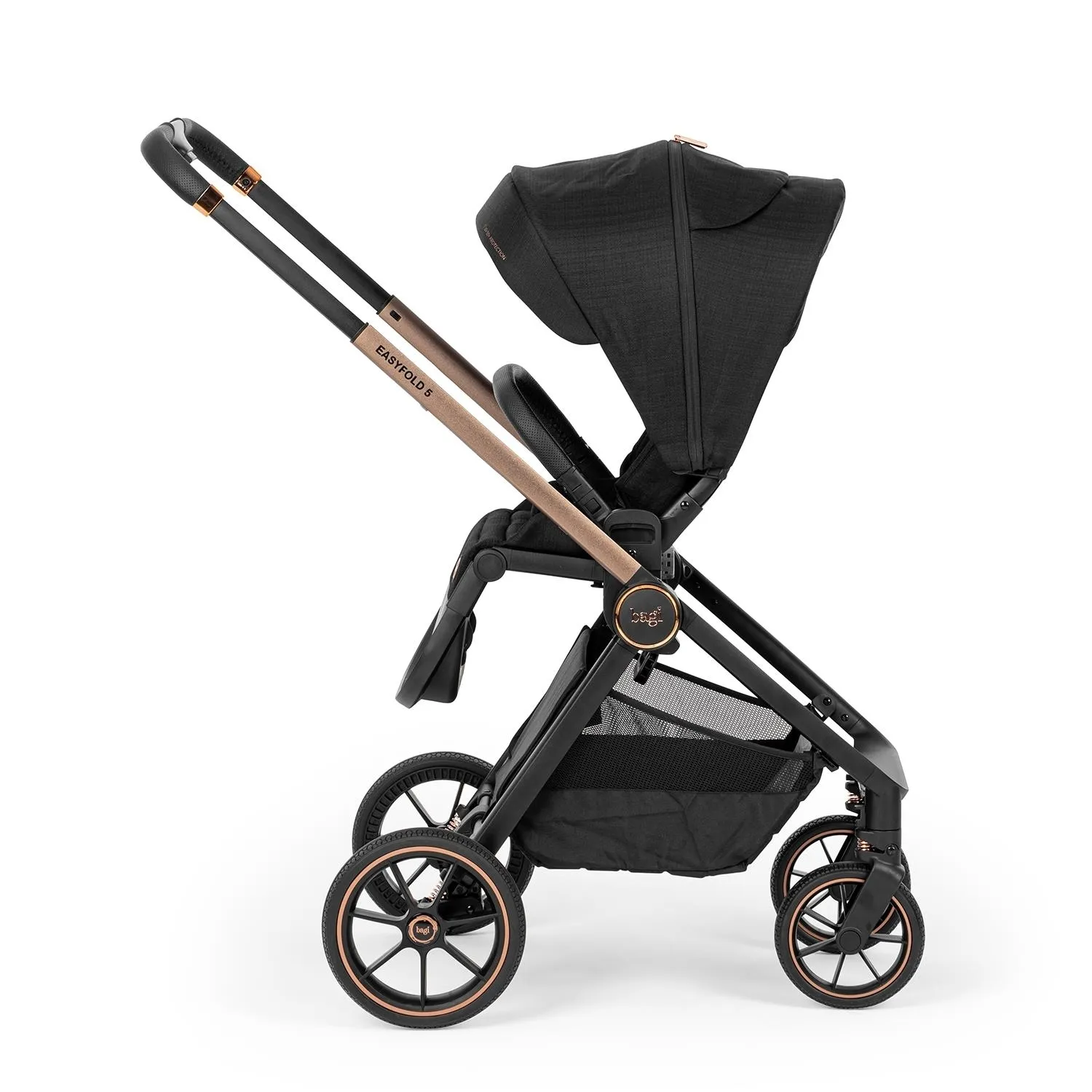 Bagi Easyfold 5 Cosmo Travel Sistem Bebek Arabası Black Gold