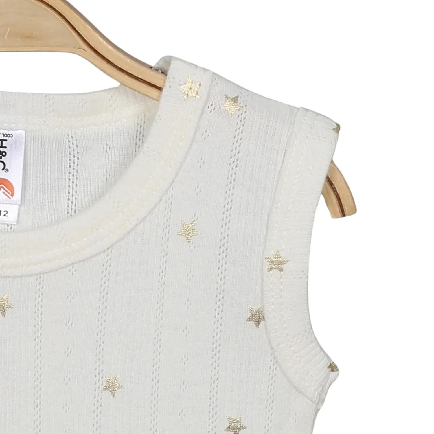 Hvc Bebek Atlet Body Jakarlı Pamuklu Yıldız Desenli Çıtçıtlı Zıbın Krem 5'li Set Kız Bebek