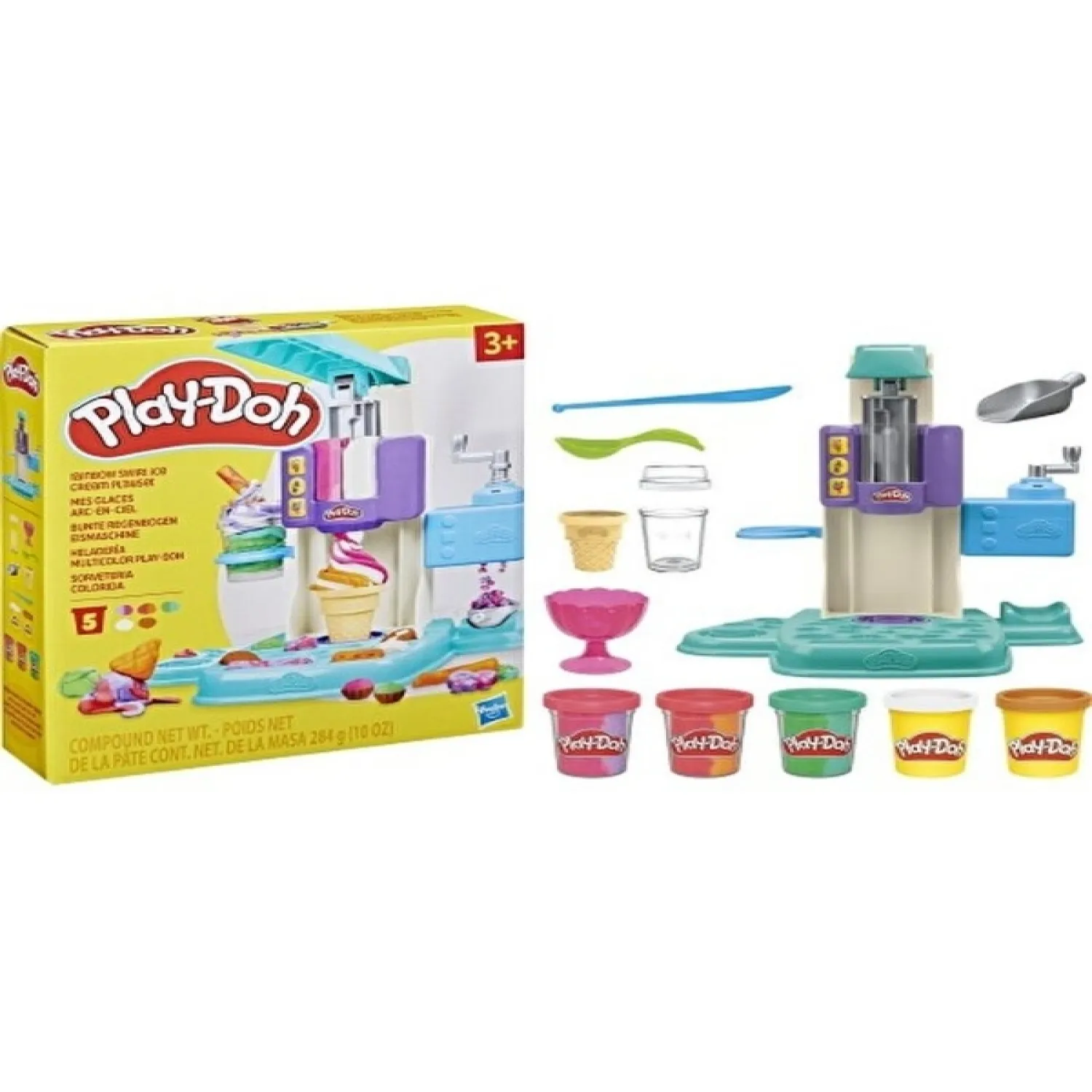 Play-Doh Raınbow Swırl Ice Cream Plays