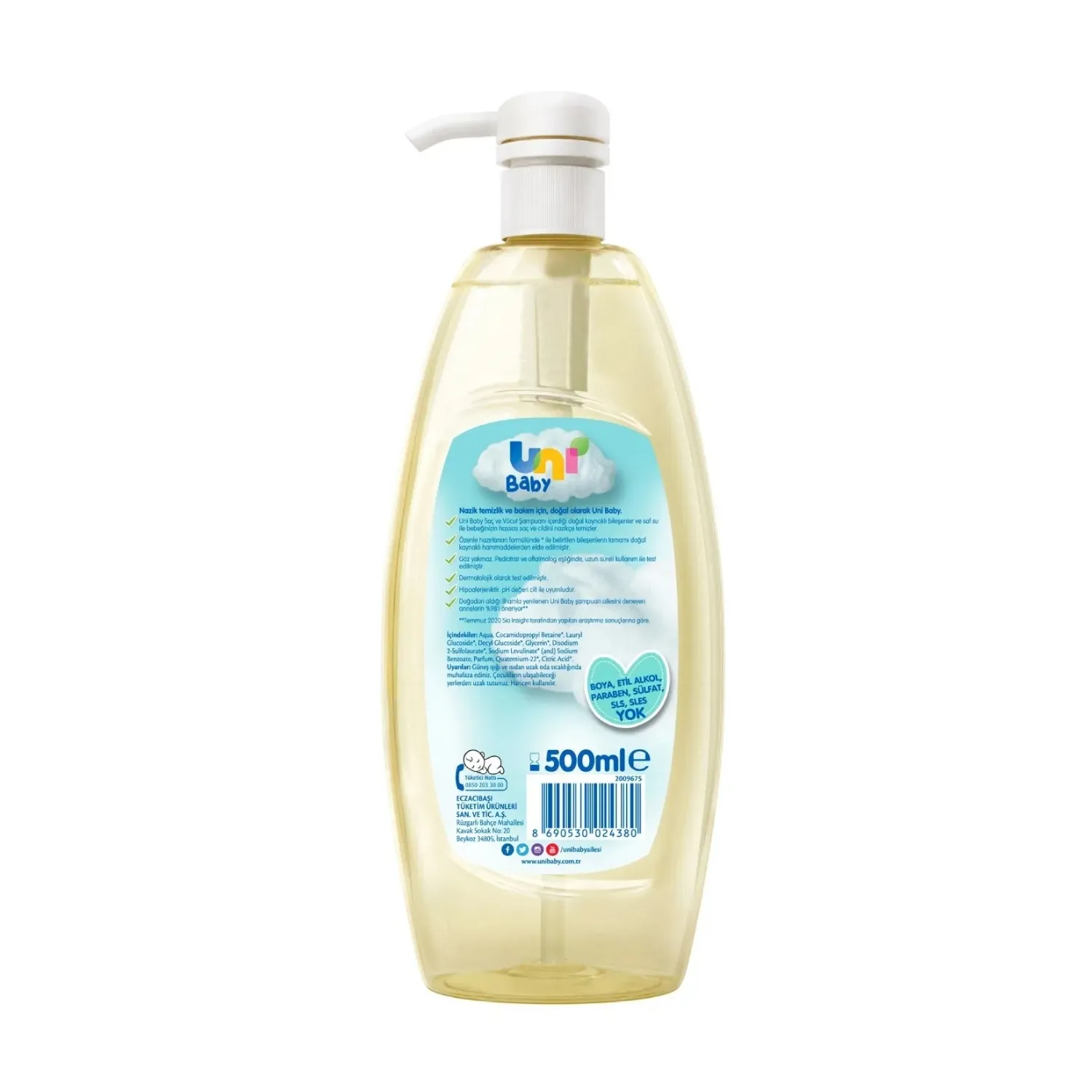 Uni Baby Bebek Şampuanı 500 ml