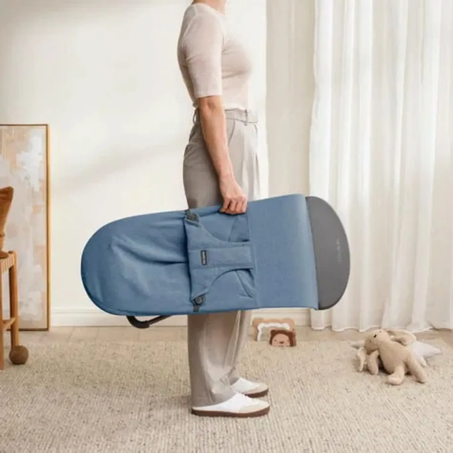 Babybjörn Balance Bliss Ana Kucağı Woven Melange Blue